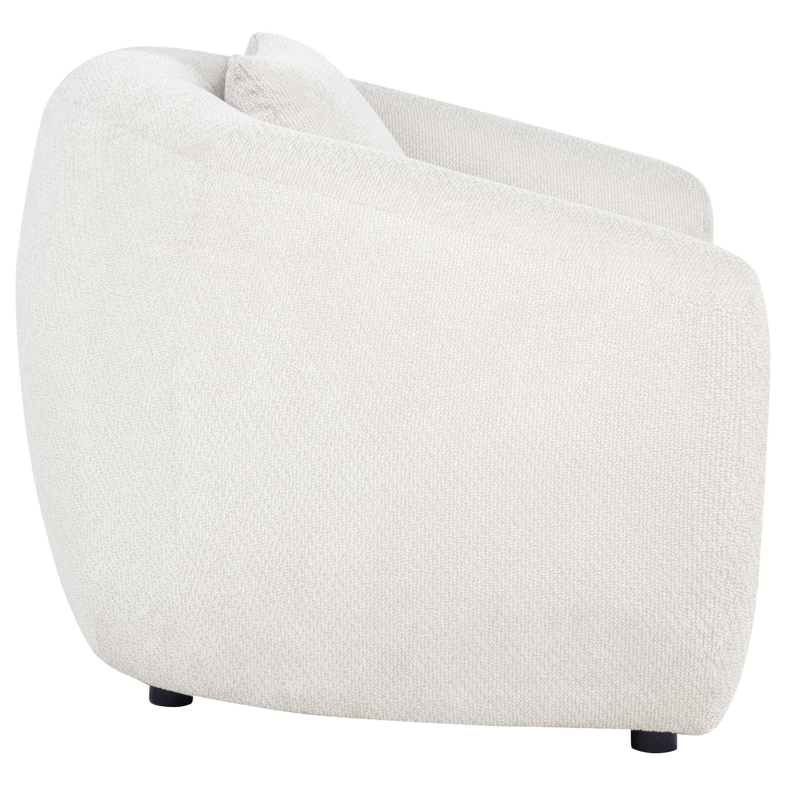 Isabella Sand Fabric Upholstered Accent Chair - Image 7