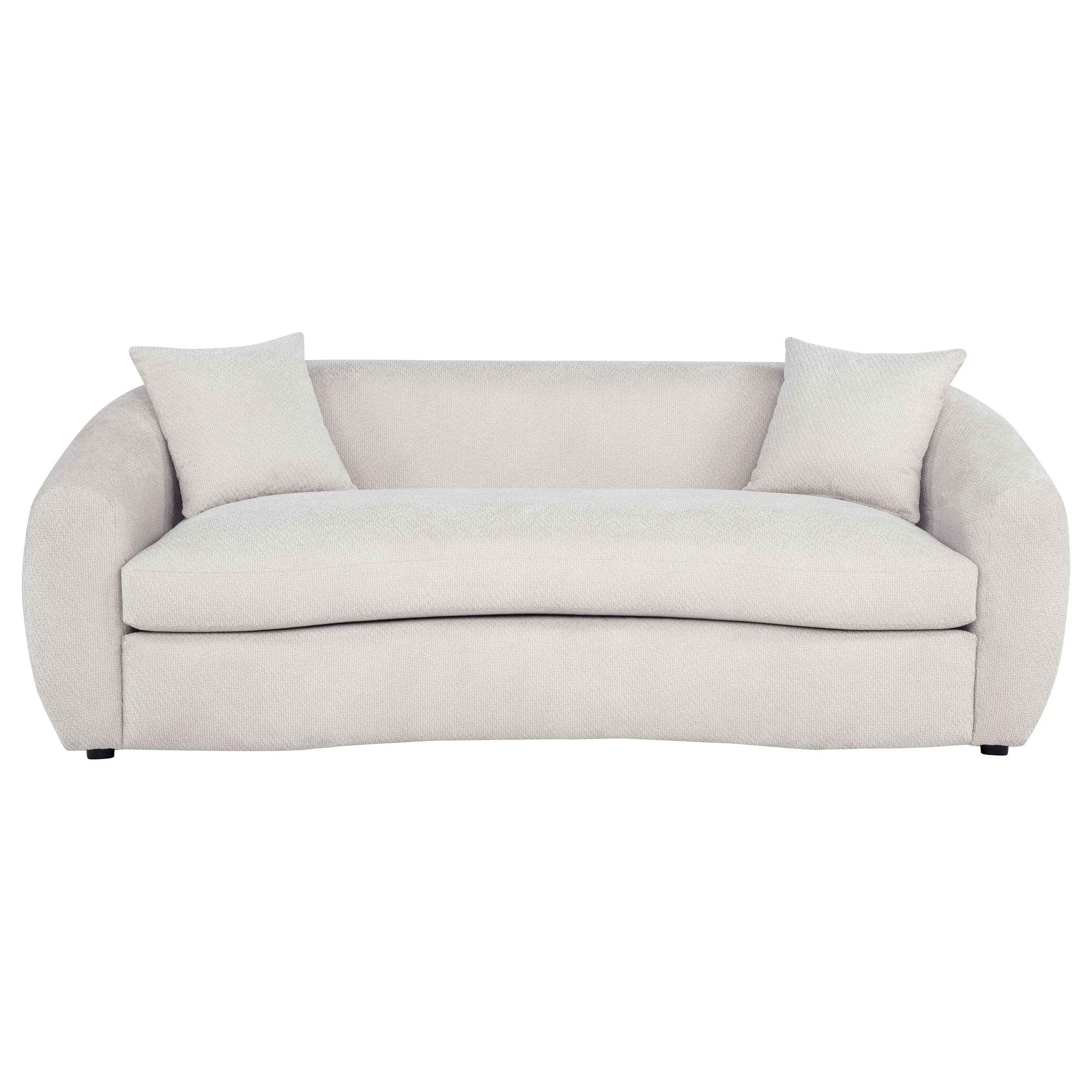 Isabella Sand Fabric Upholstered Sofa - Image 2