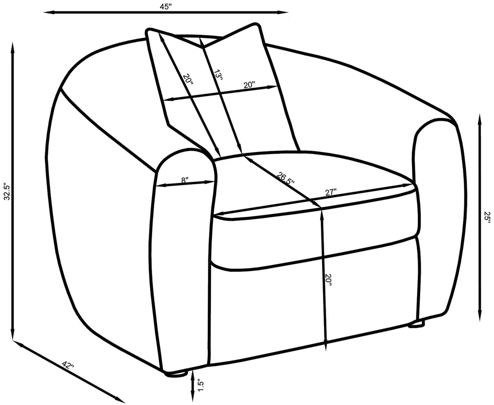 Isabella White Sheepskin Upholstered Tight Back Living Room Set - Image 15