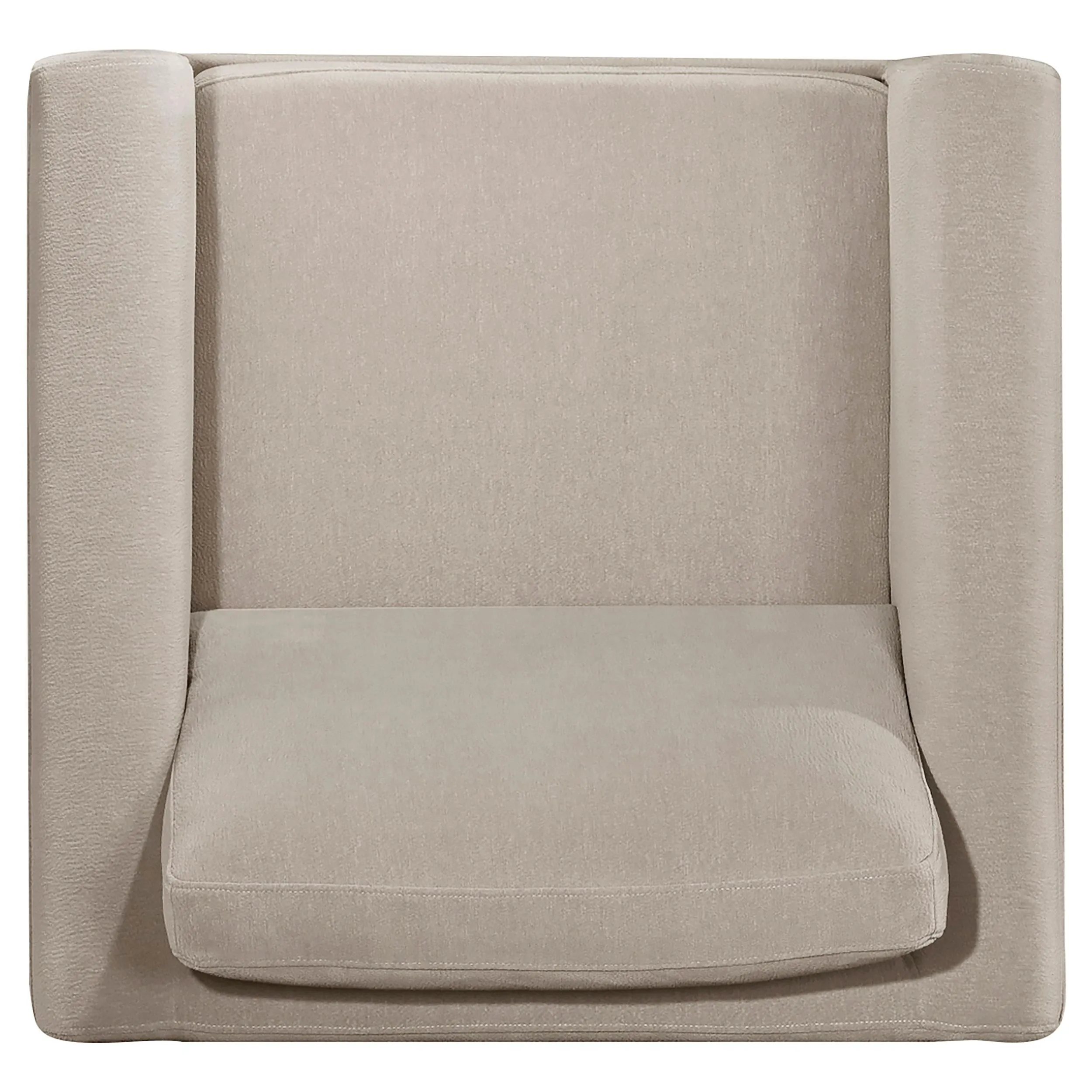 Islington Taupe Fabric Upholstered Panel Arm Accent Chair - Image 5