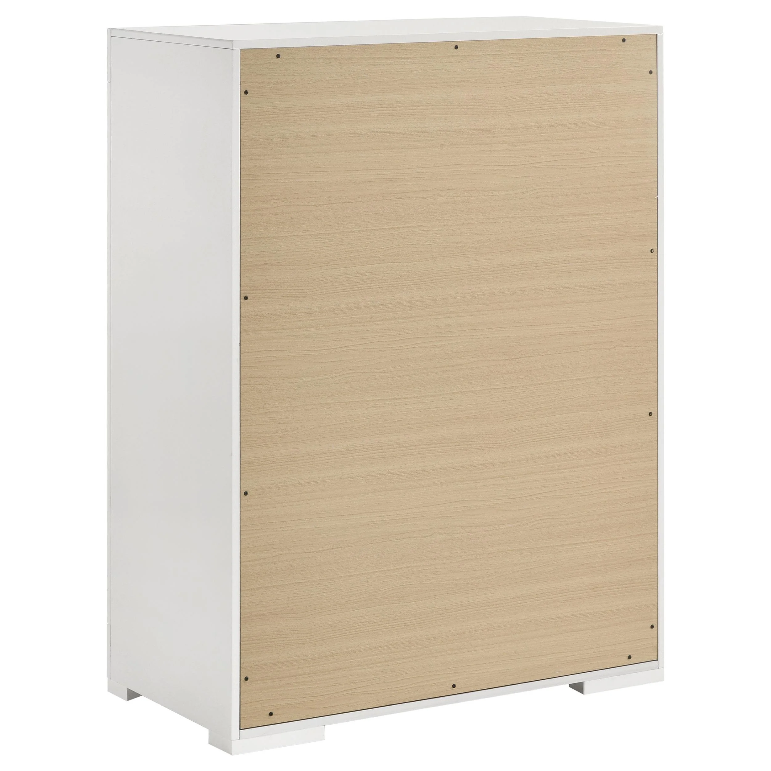 Ives 5-drawer Bedroom Chest of Drawers White High Gloss - Image 5