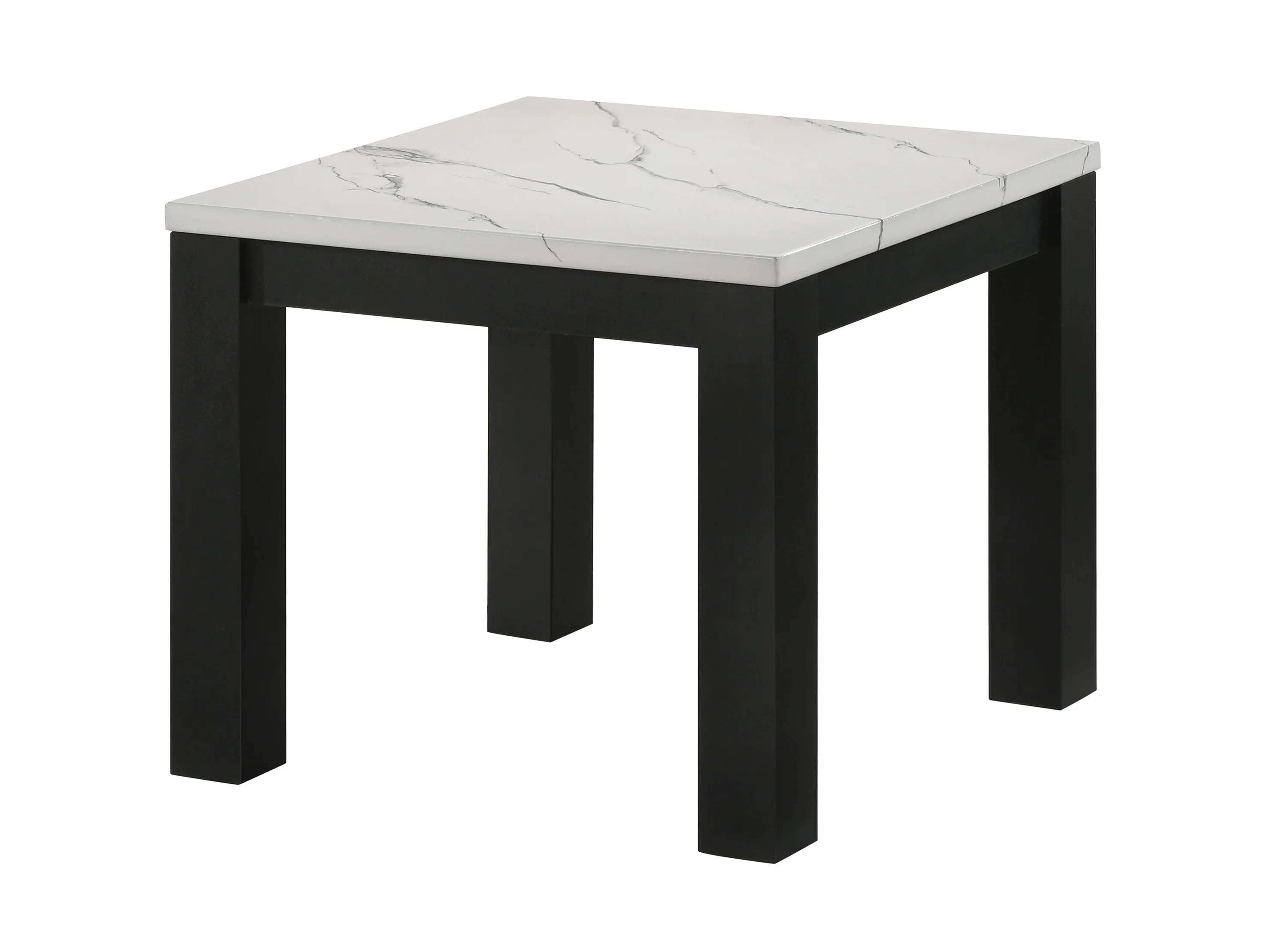 Ivy White Faux Marble 3-Piece Cocktail Set - Image 3