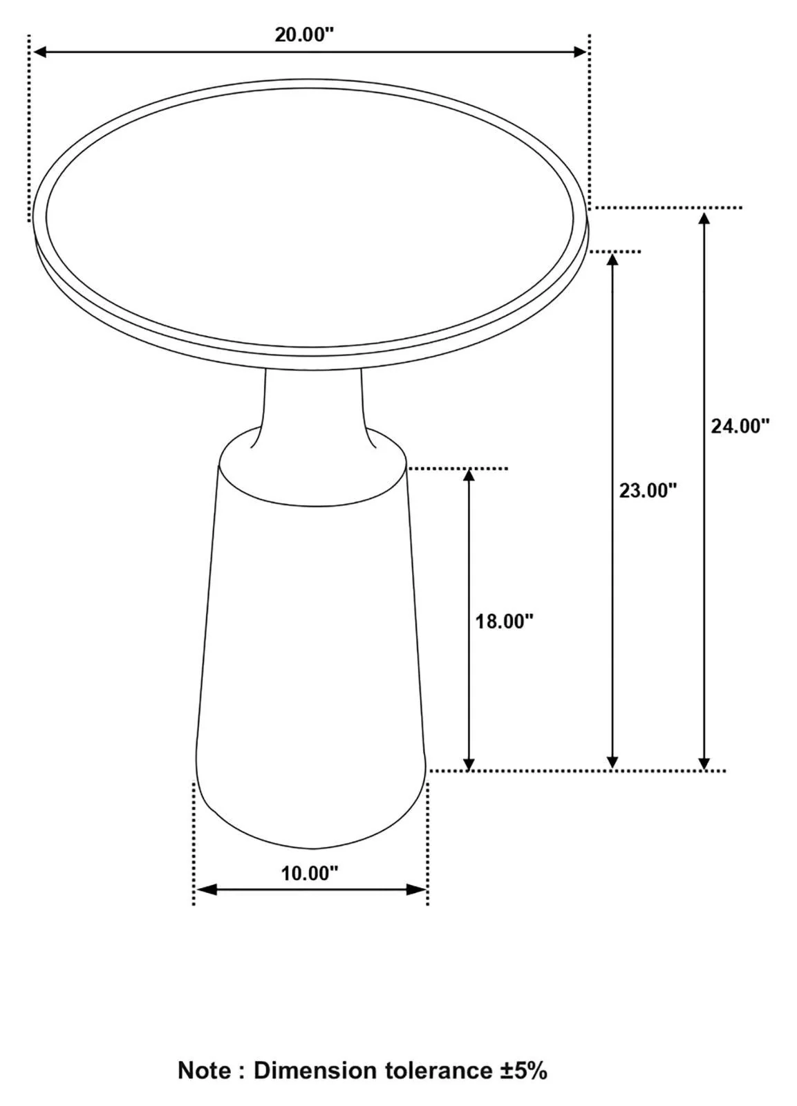 Ixia Round Accent Table - Image 5