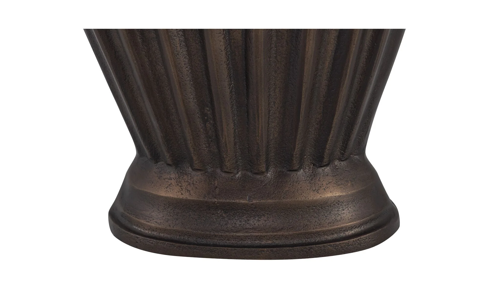 Jade Vase Antique Brass Cast Aluminum - Image 4