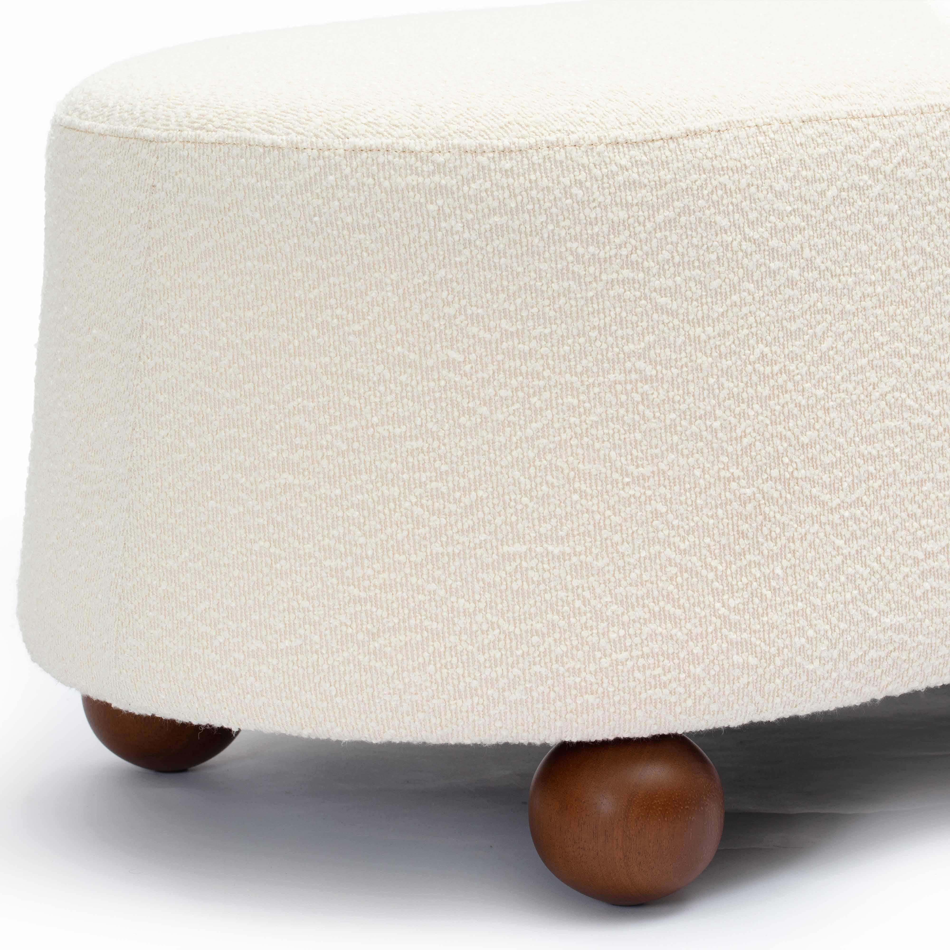 Jaine Boucle Large Ottoman - Image 5