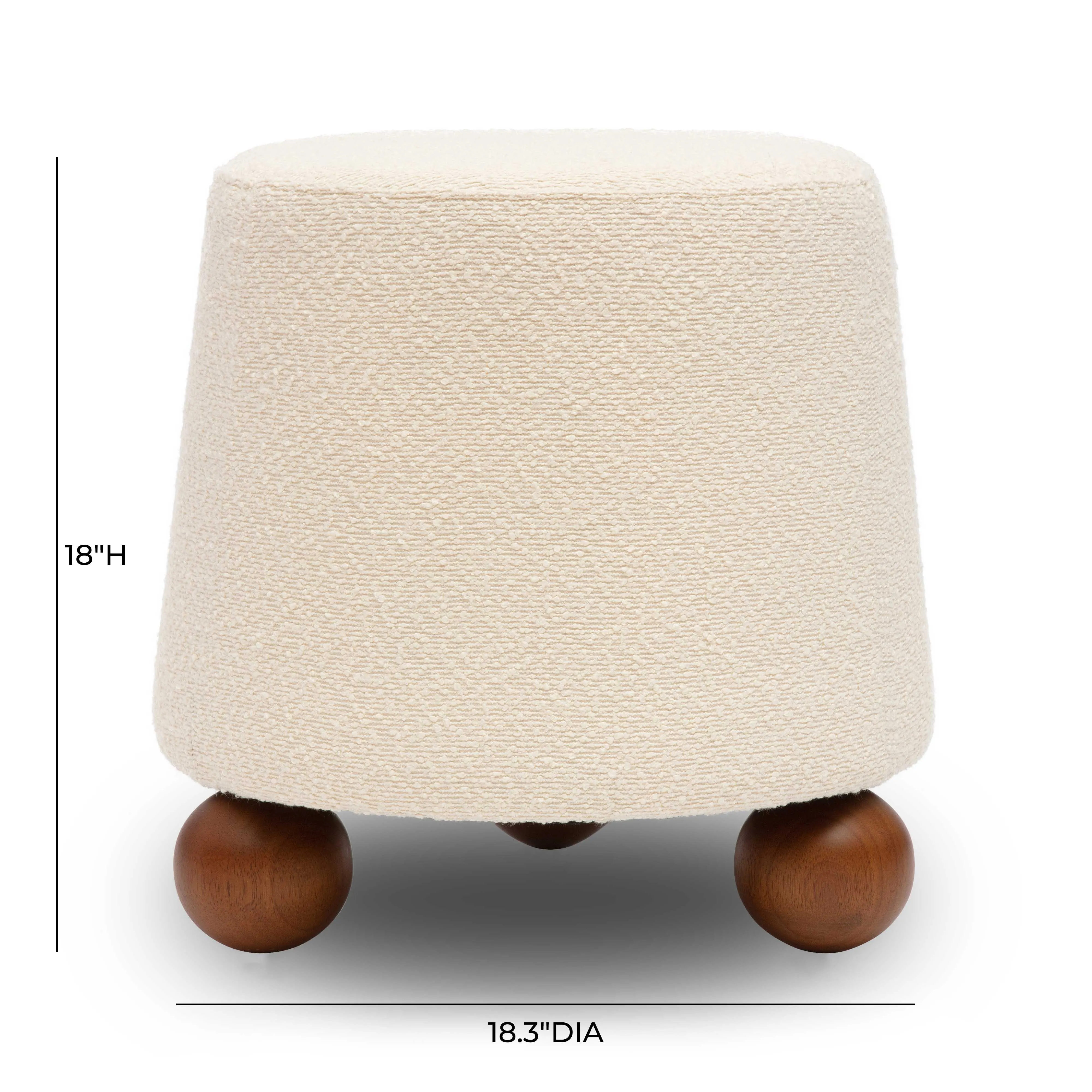 Jaine Boucle Stool - Image 13