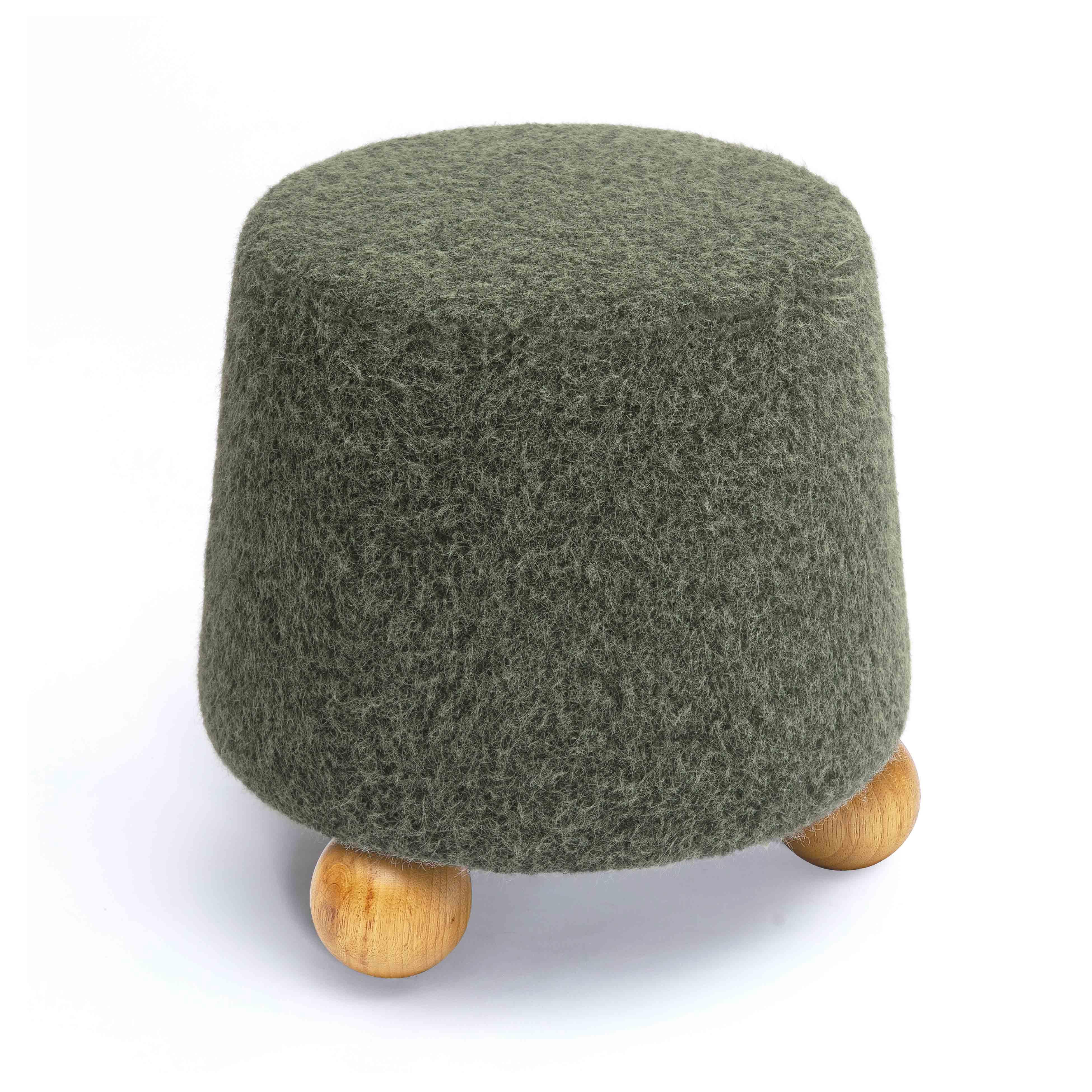 Jaine Loose Mohair Stool - Image 4