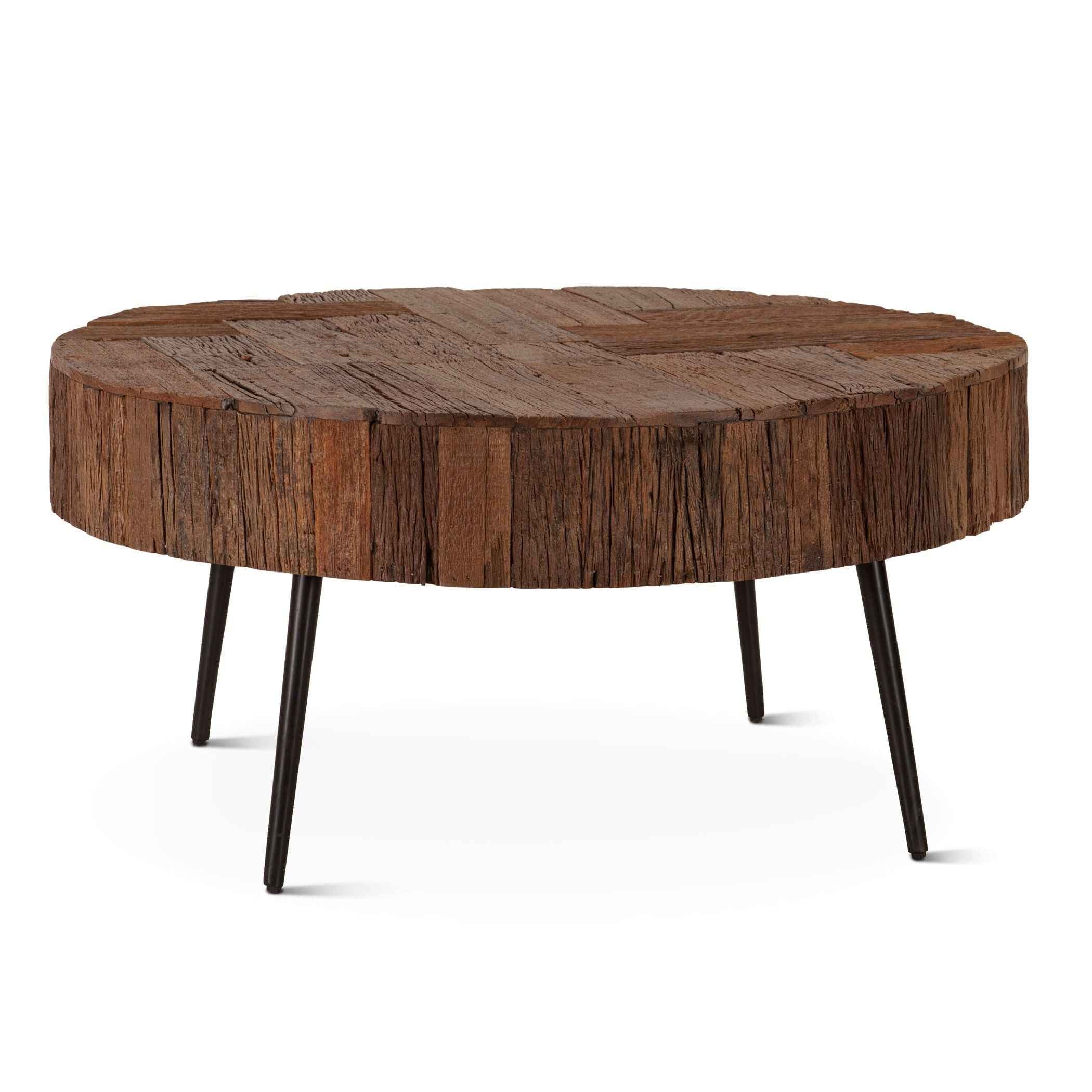 Jaipur 38" Round Coffee Table in Reclaimed Wood - Image 2