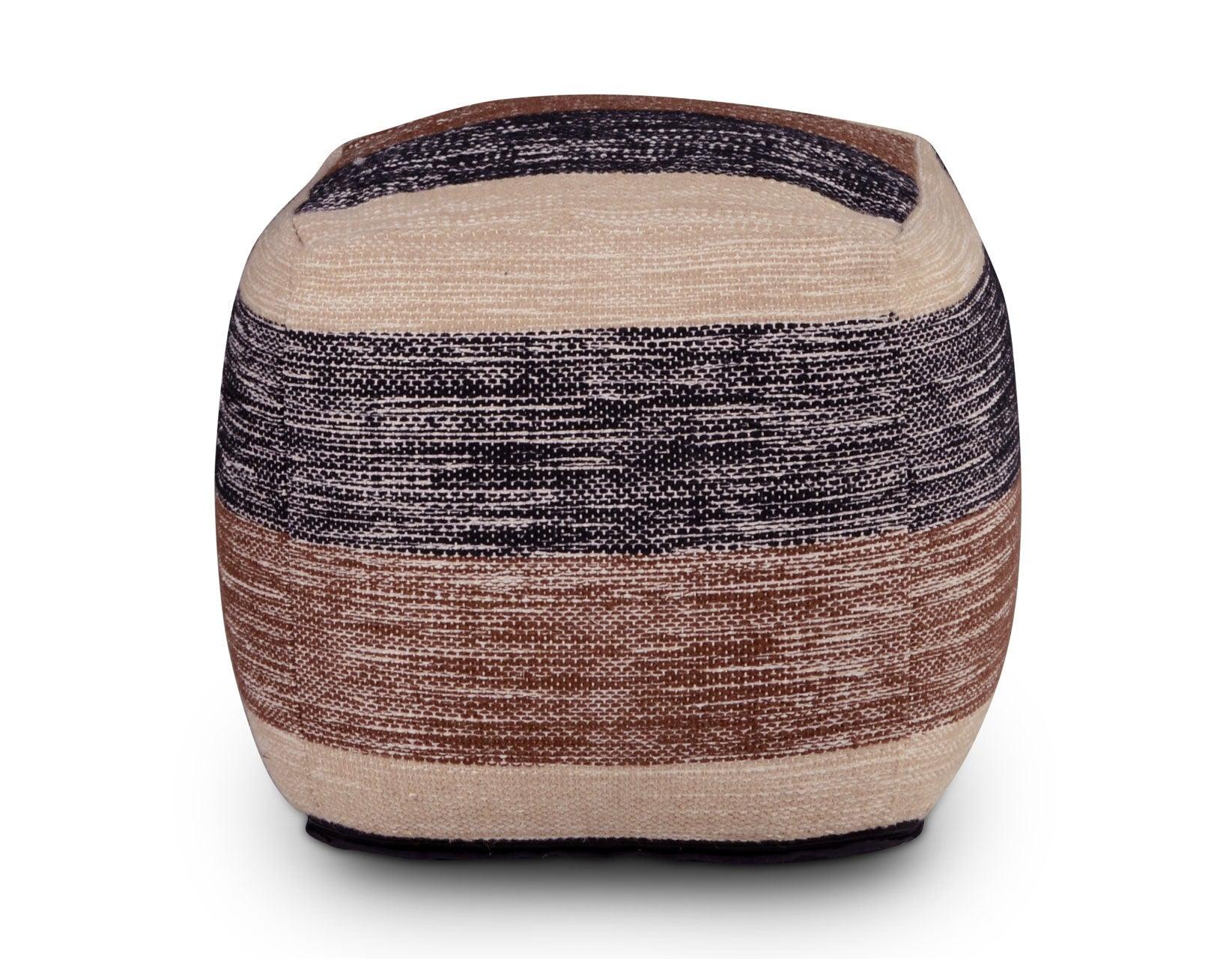 Jamal Handwoven Pouf - Image 4