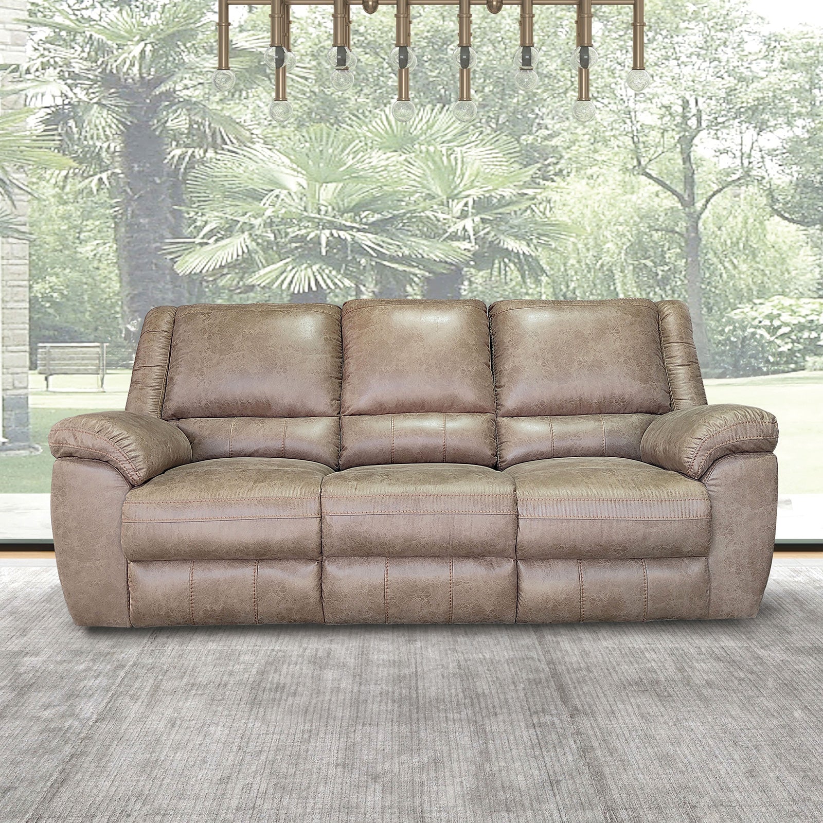 Jambi Brown Upholstery Living Room Set - Image 3