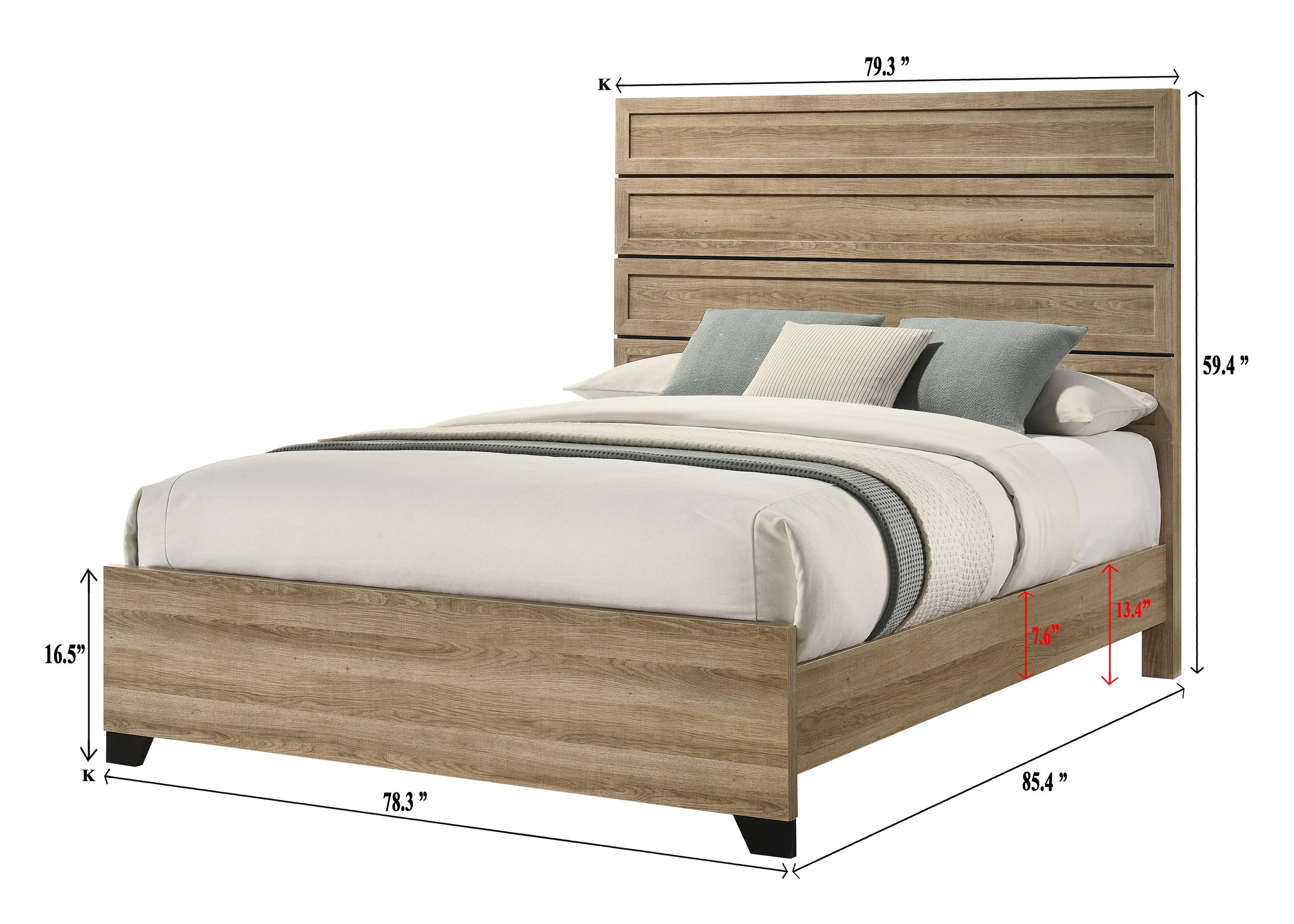 Jameson Natural Panel Bedroom Set - Image 6