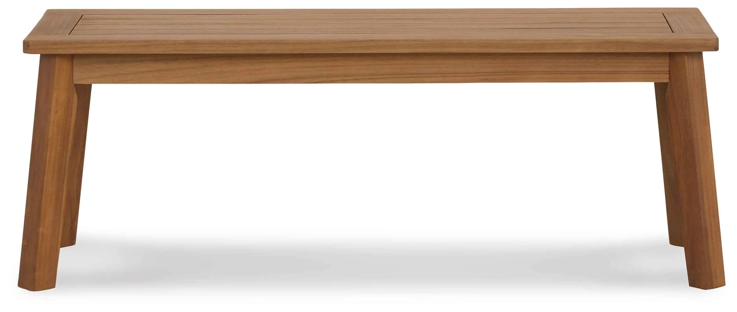 Janiyah Light Brown Outdoor Dining Bench - Image 7