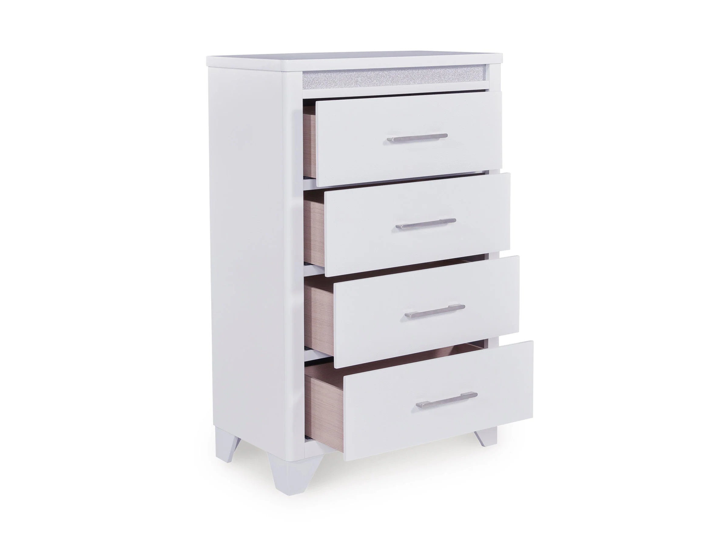 Jarlee White Upholstered Panel Bedroom Set - Image 12