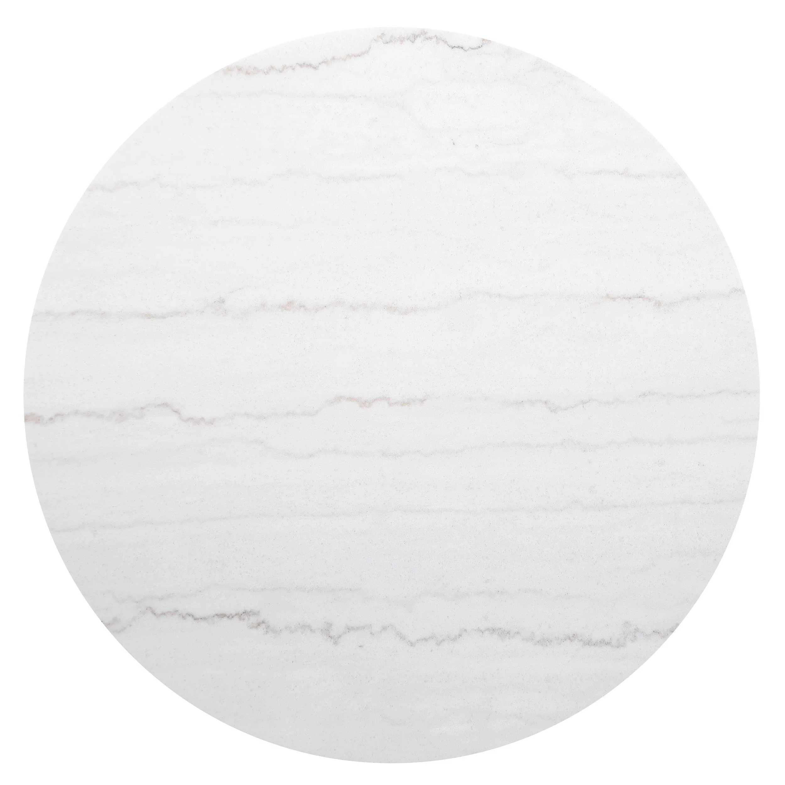 Jason Round Marble Top Coffee Table White and Charcoal - Image 3