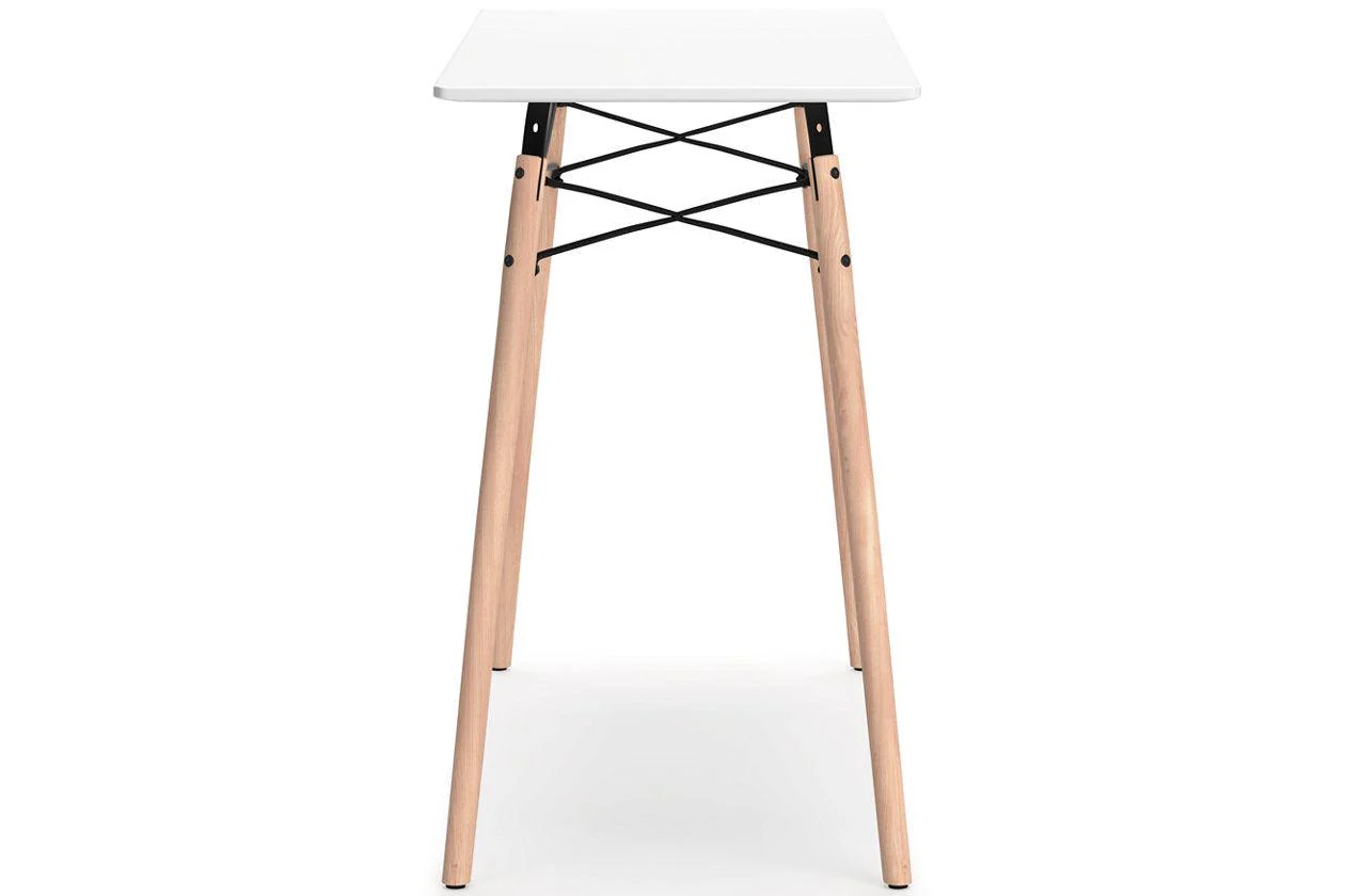 Jaspeni White/Natural Home Office Desk - Image 6