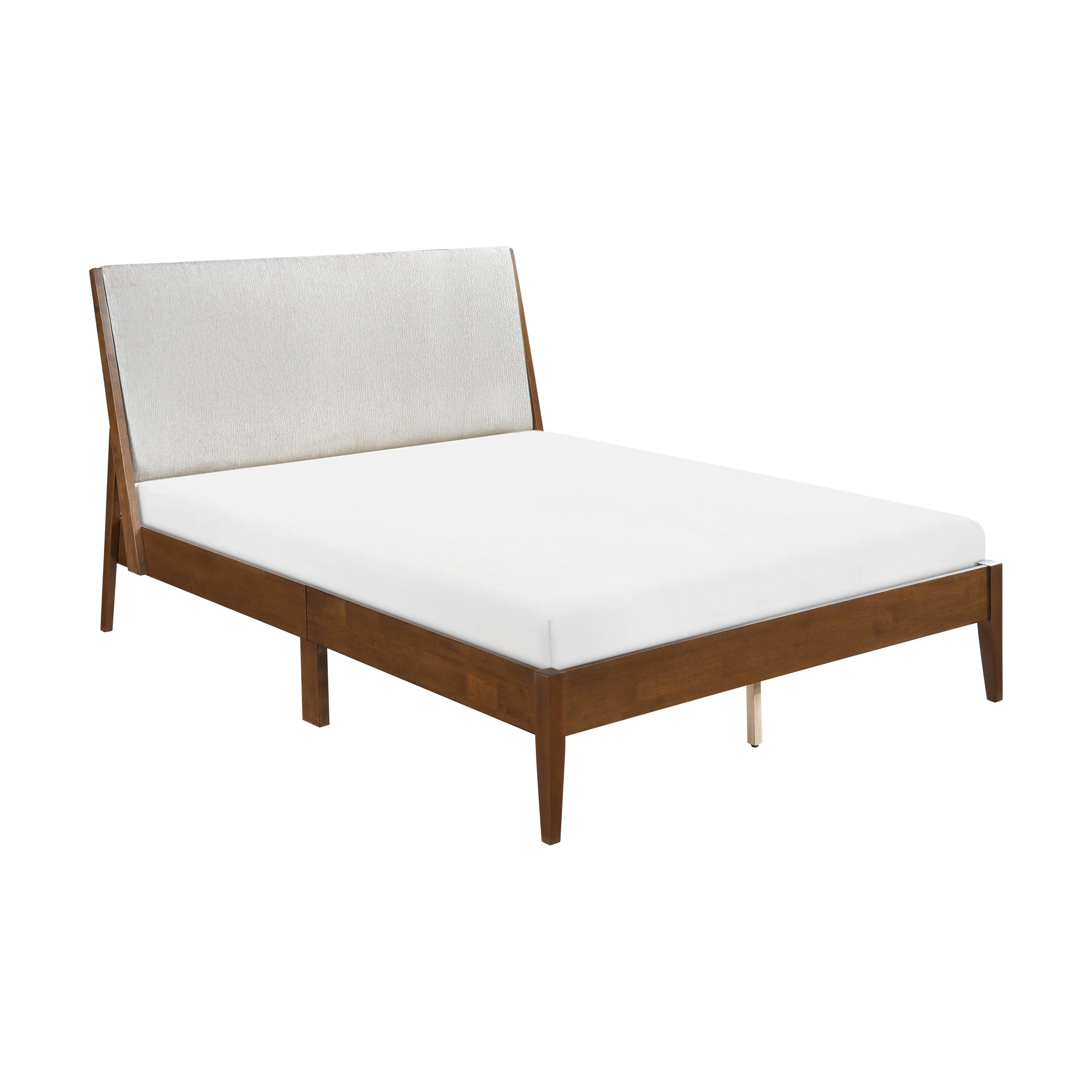 Jasper Light Gray/Chestnut Full Platform Bed - Image 3