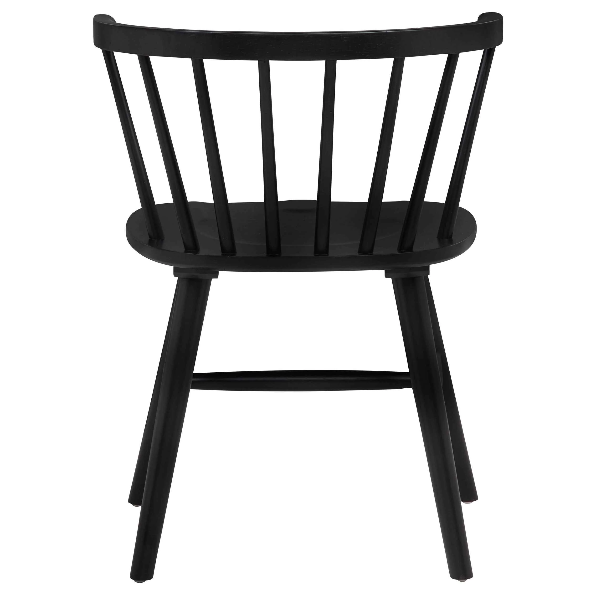 Jeffries Black Windsor Wood Dining Side Chair (Set of 2) - Image 8