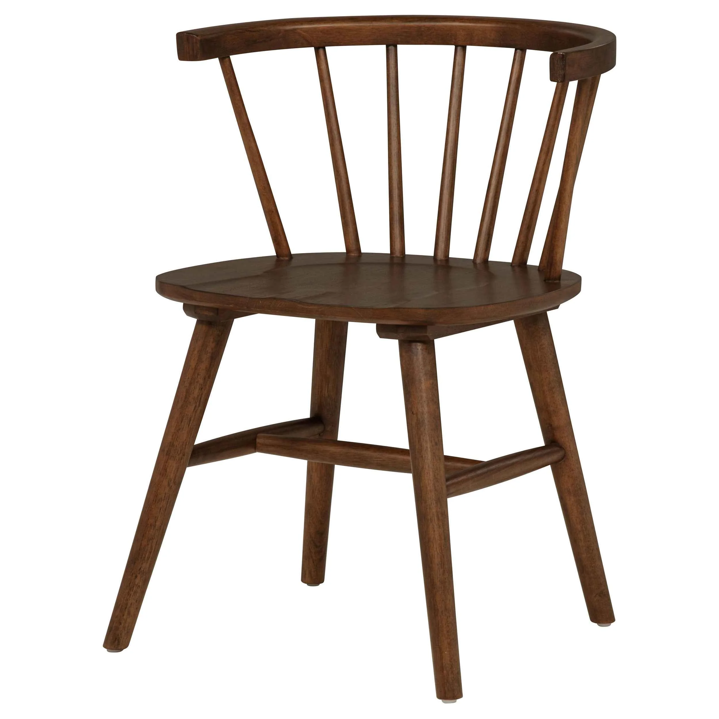 Jeffries Walnut Windsor Wood Dining Side Chair (Set of 2) - Image 5