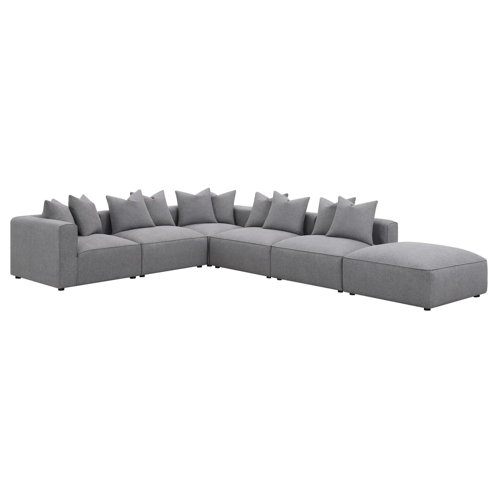 Jennifer Gray 6-Piece Tight Seat Modular Sectional - Image 3