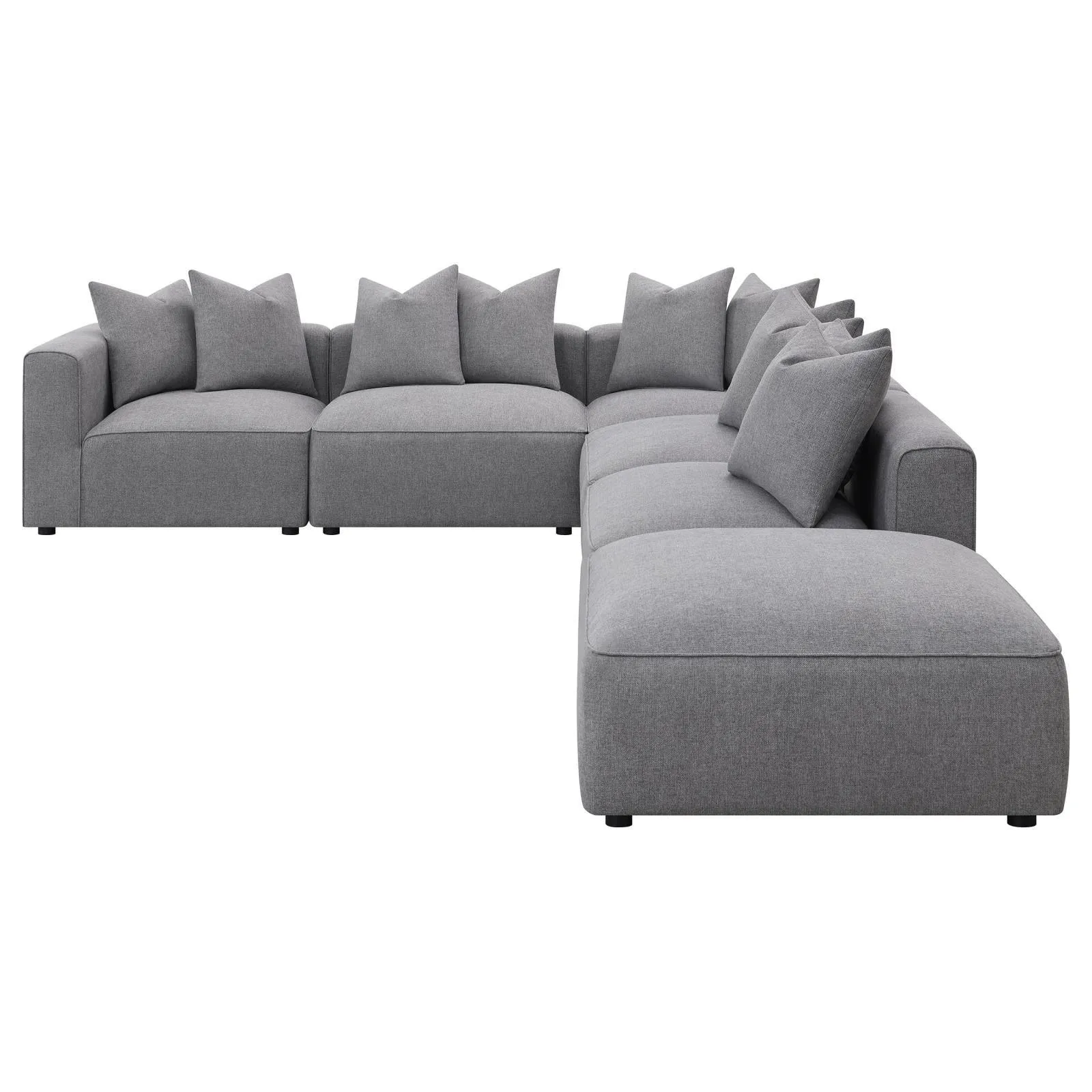 Jennifer Gray 6-Piece Tight Seat Modular Sectional - Image 4