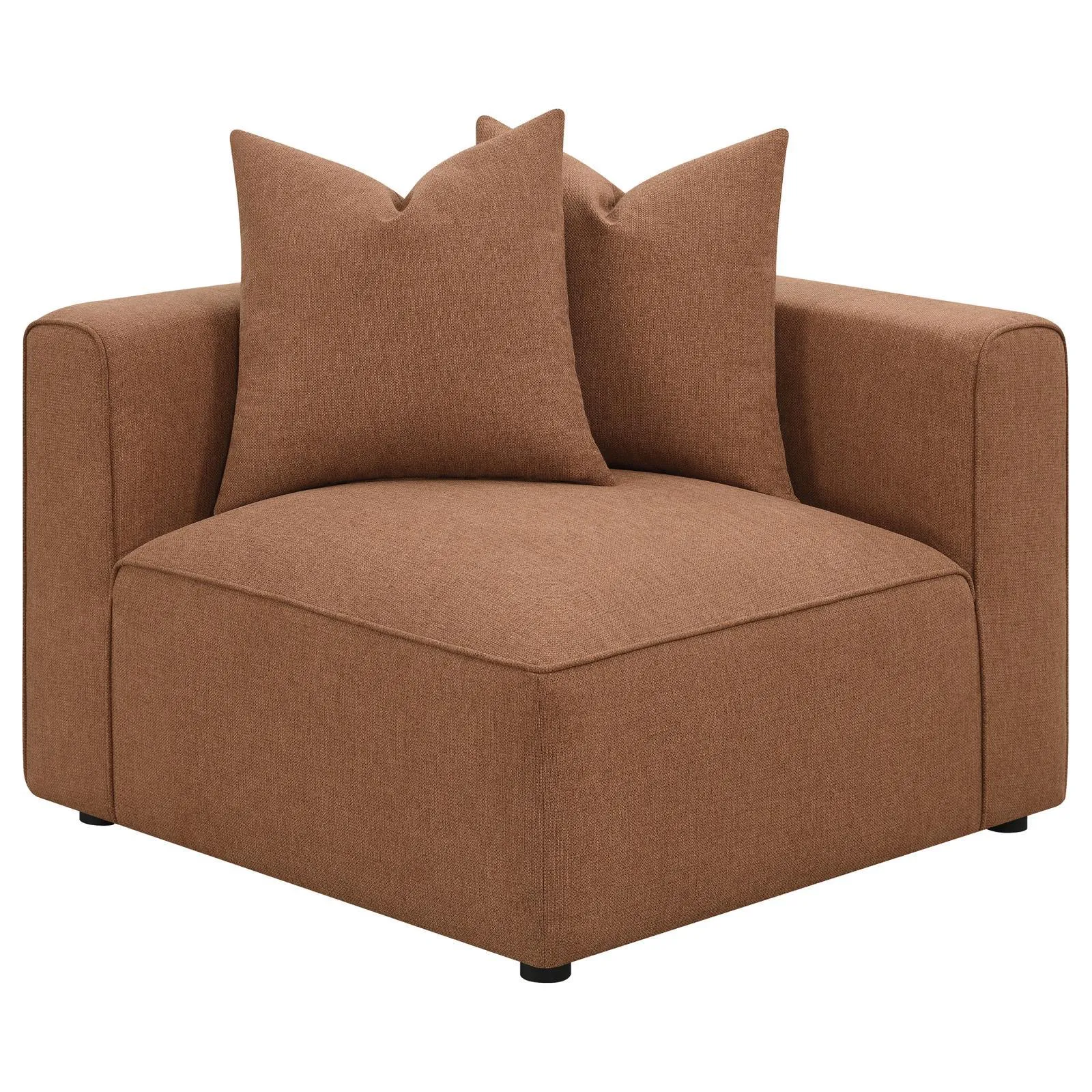 Jennifer Terracotta 6-Piece Upholstered Modular Sectional - Image 12