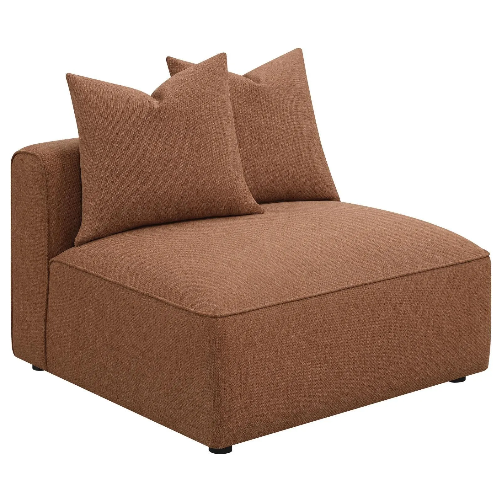 Jennifer Terracotta 6-Piece Upholstered Modular Sectional - Image 8
