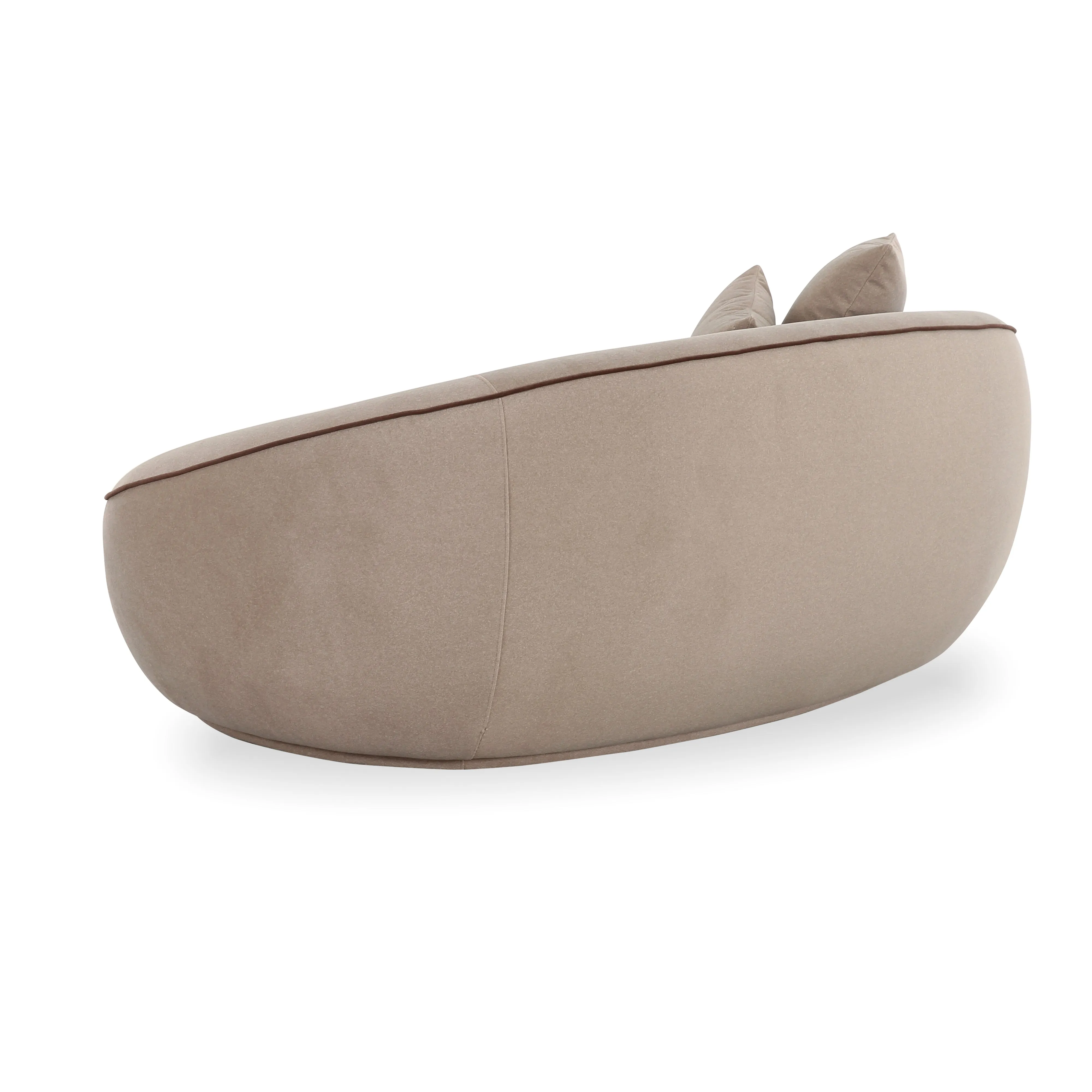 Jenny 78" Taupe Faux Mohair Loveseat - Image 3