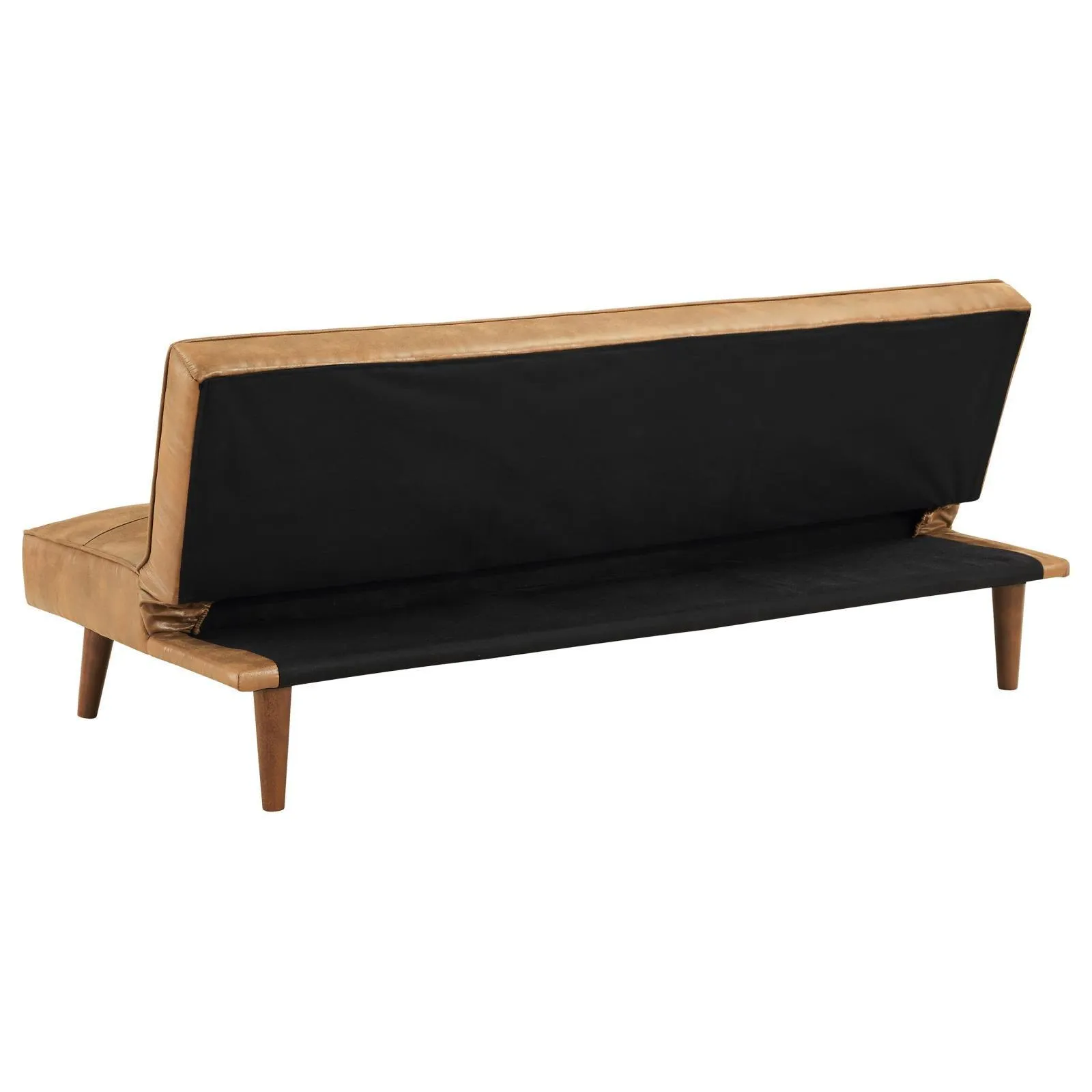 Jenson Upholstered Tufted Convertible Sofa Bed Saddle Brown - Image 7