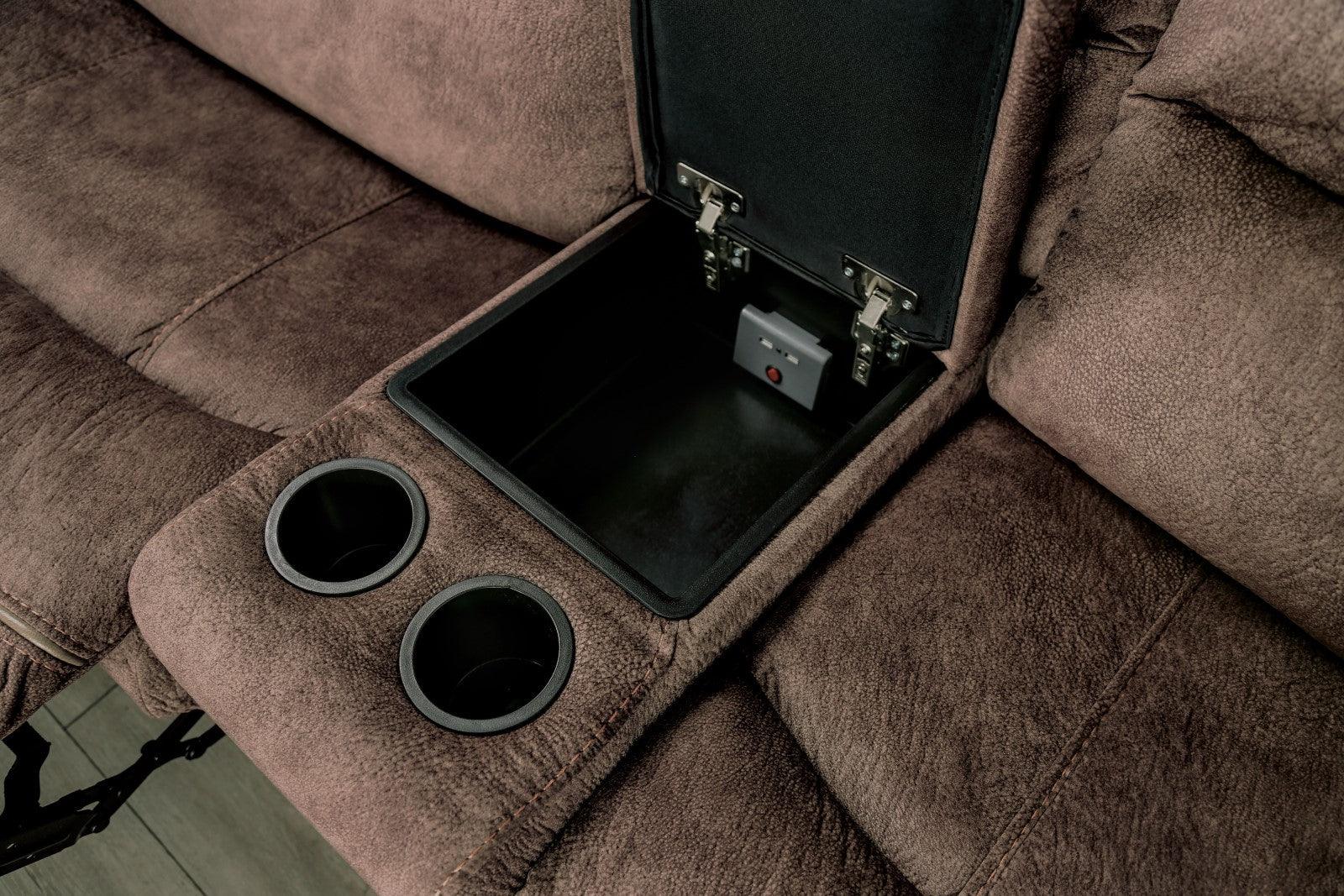 Jerominus Dark Brown Sectional - Image 2