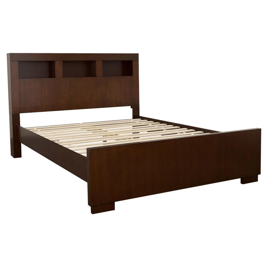Jessica Cappuccino 5-Piece Eastern King Bedroom Set - Image 3