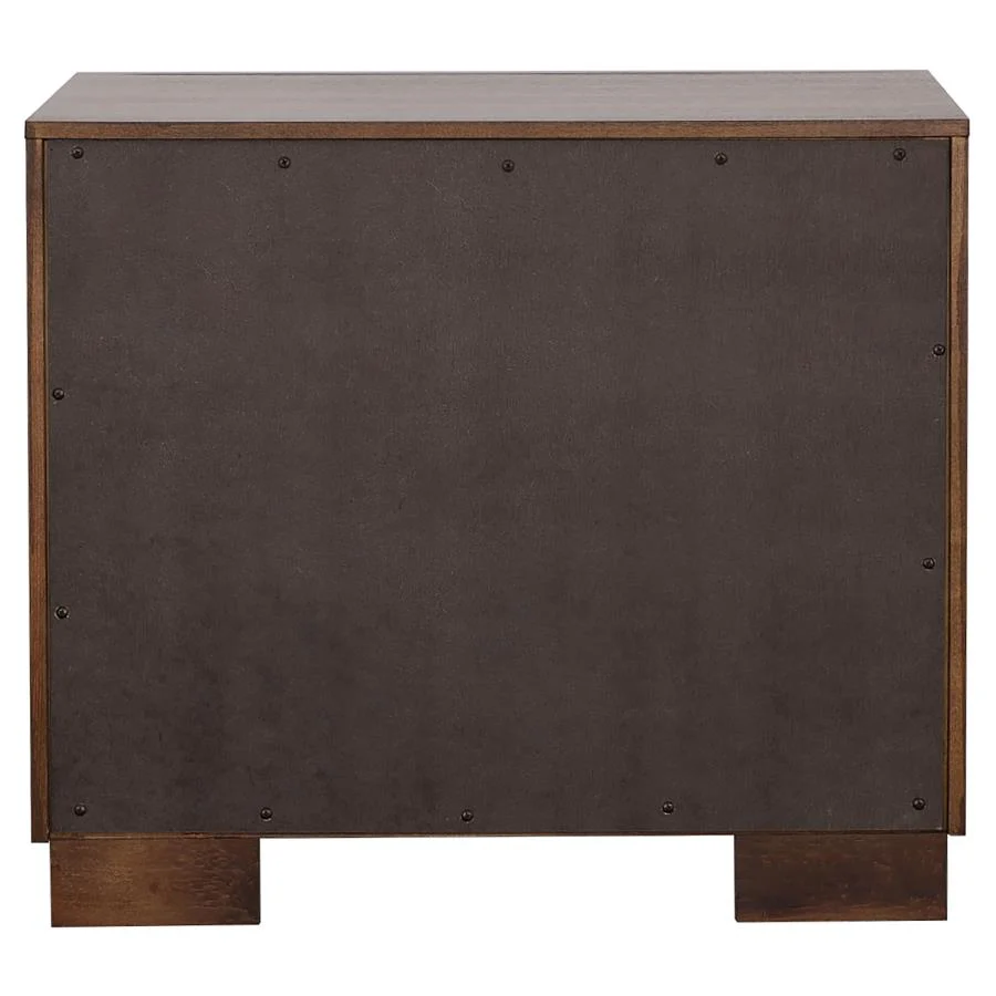 Jessica Cappuccino 5-Piece Eastern King Bedroom Set - Image 6