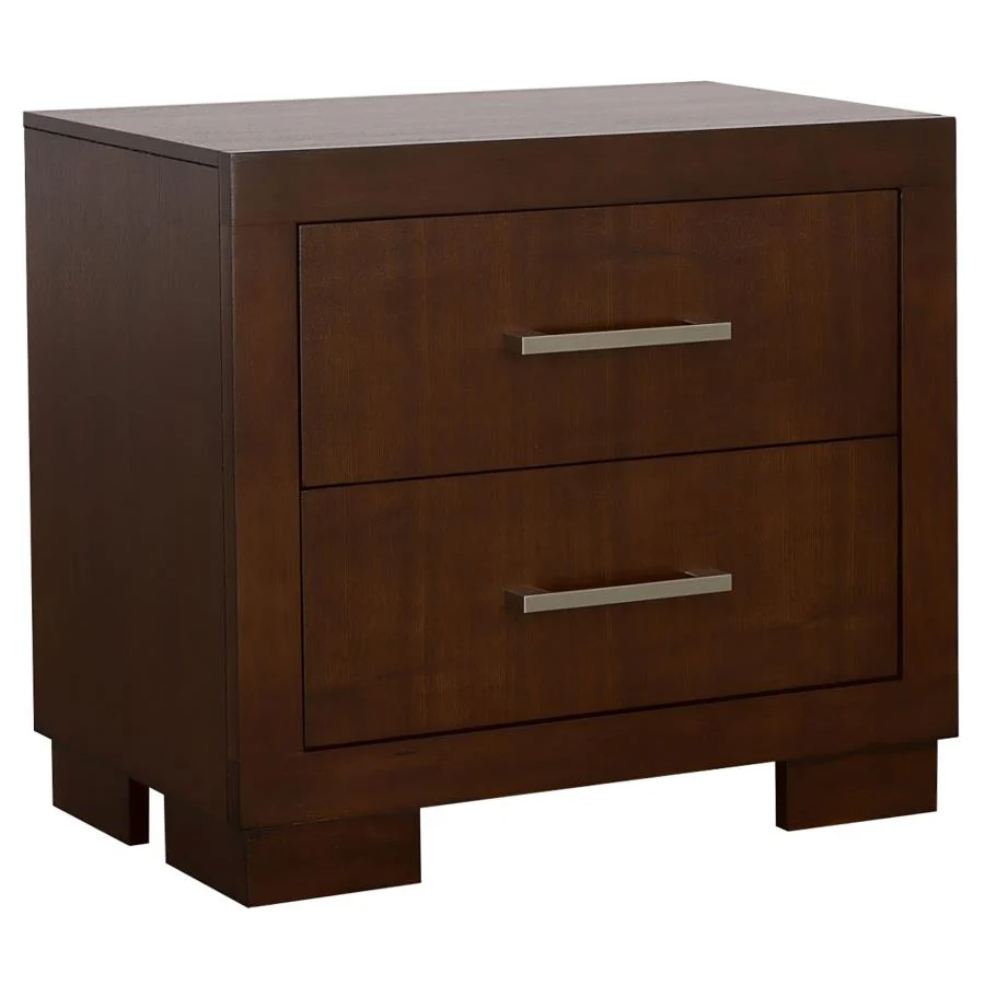 Jessica Cappuccino 5-Piece Eastern King LED Bedroom Set - Image 5