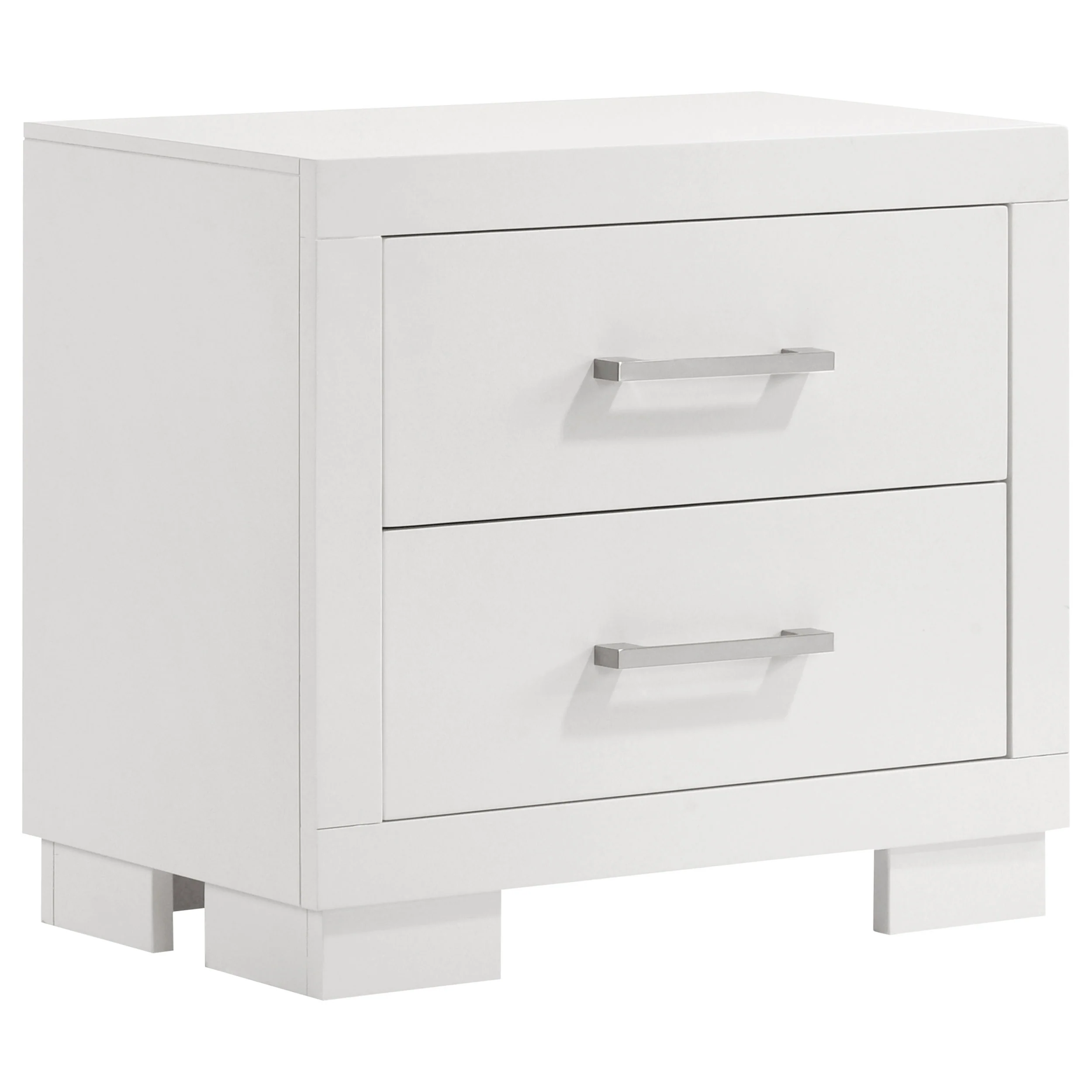 Jessica Snow White 4-Piece Queen Bedroom Set with Nightstand Panels - Image 5