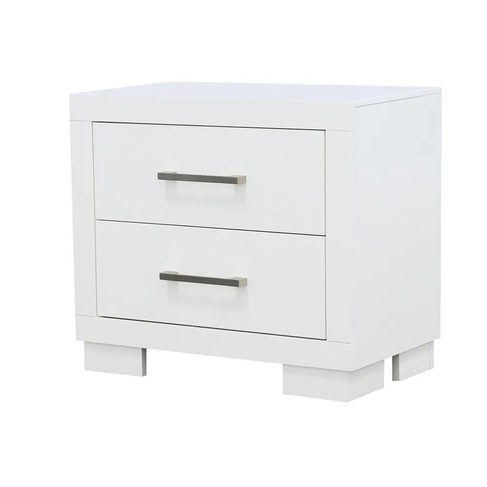 Jessica White 2-Drawer Nightstand - Image 3
