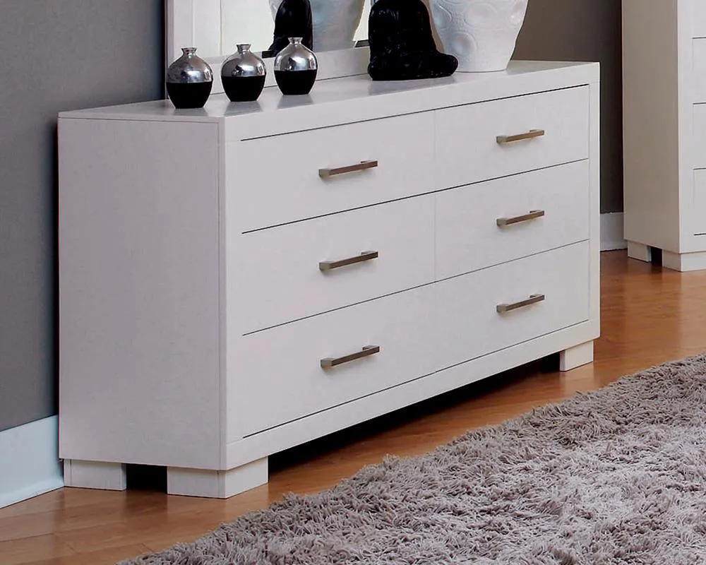 Jessica White 6-Drawer Dresser - Image 2