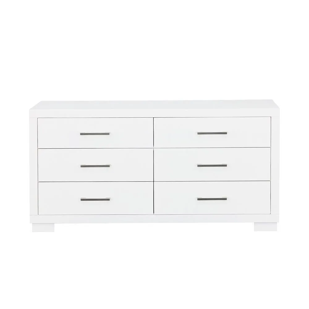 Jessica White 6-Drawer Dresser - Image 4