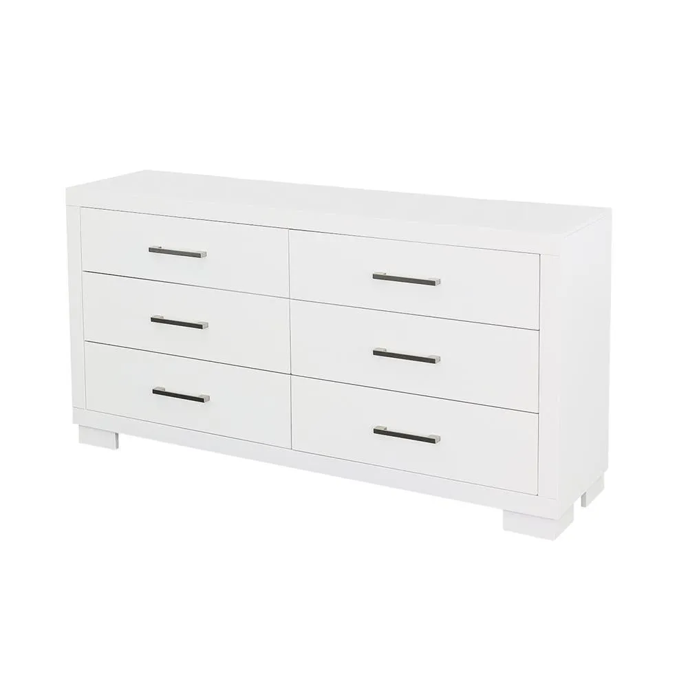 Jessica White 6-Drawer Dresser - Image 5
