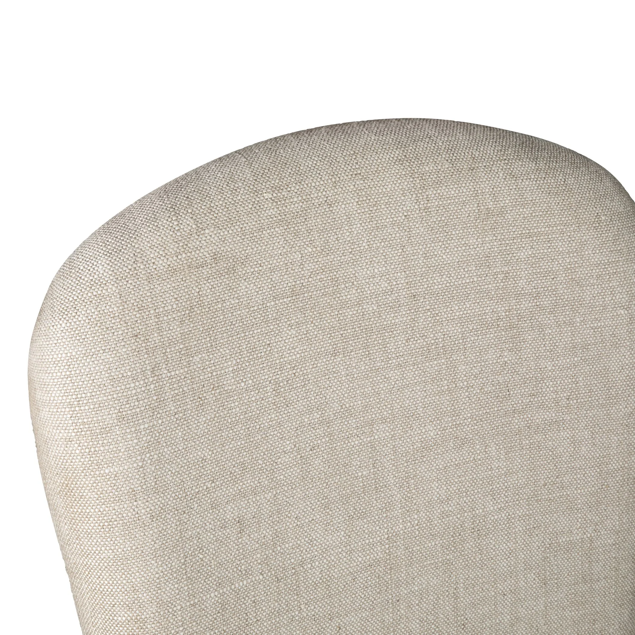 Jessie 18" Dining Chair in Beige Linen, Set of 2 - Image 7