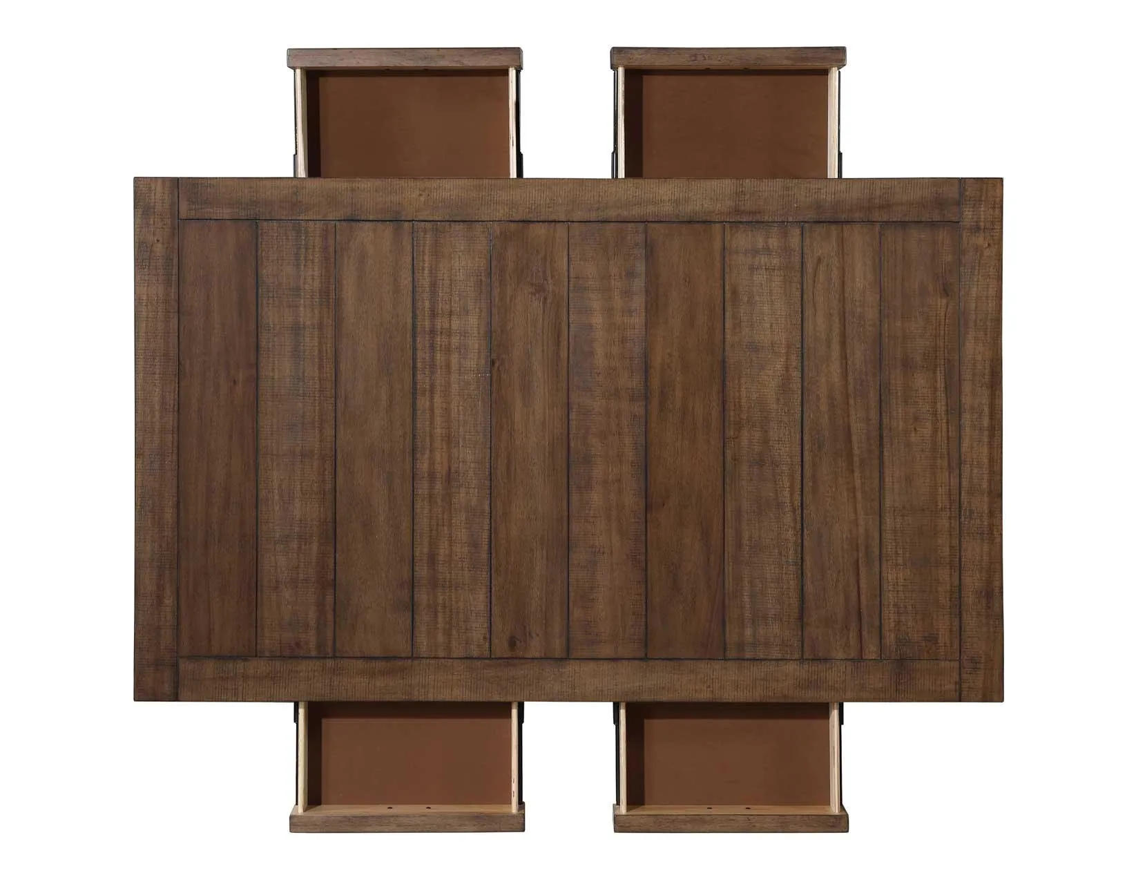 Joanna 59.5″ 4-Drawer Dining Table, Brown - Image 10