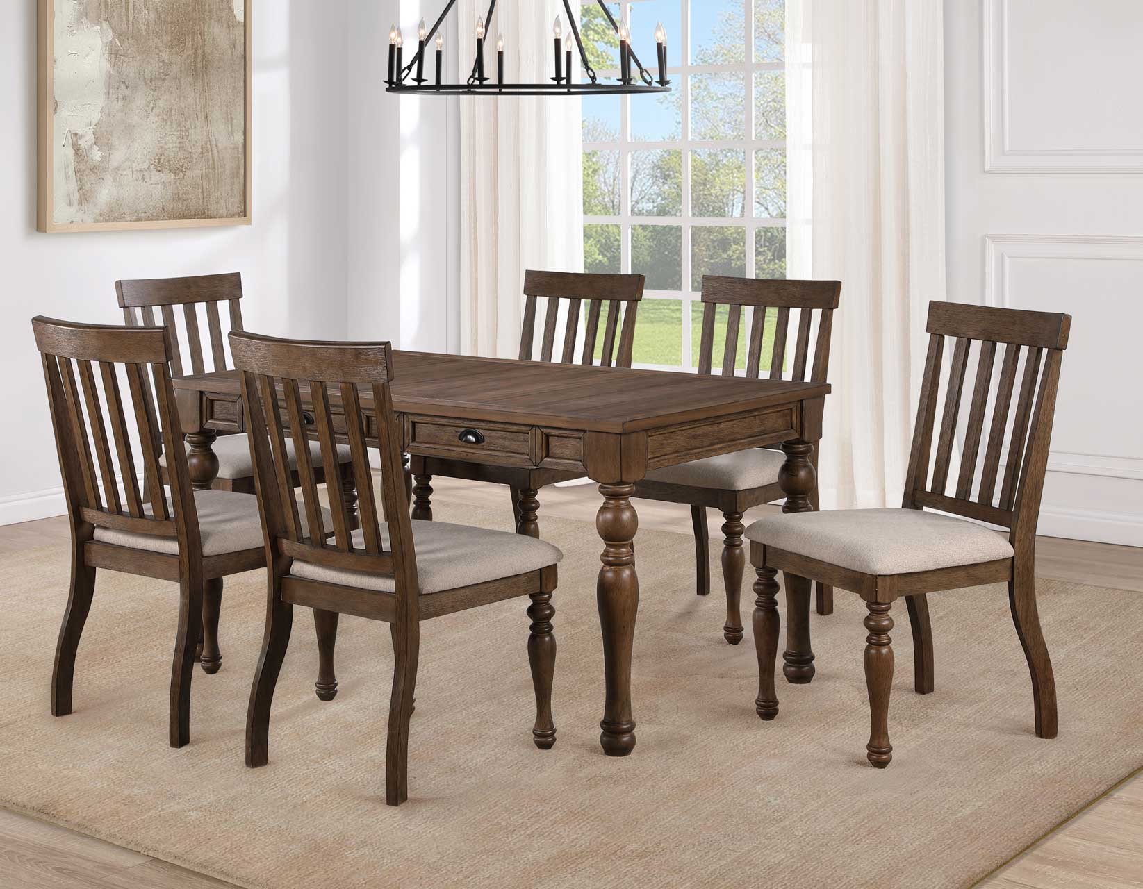 Joanna Caramel Brown Dining Room Set - Image 21