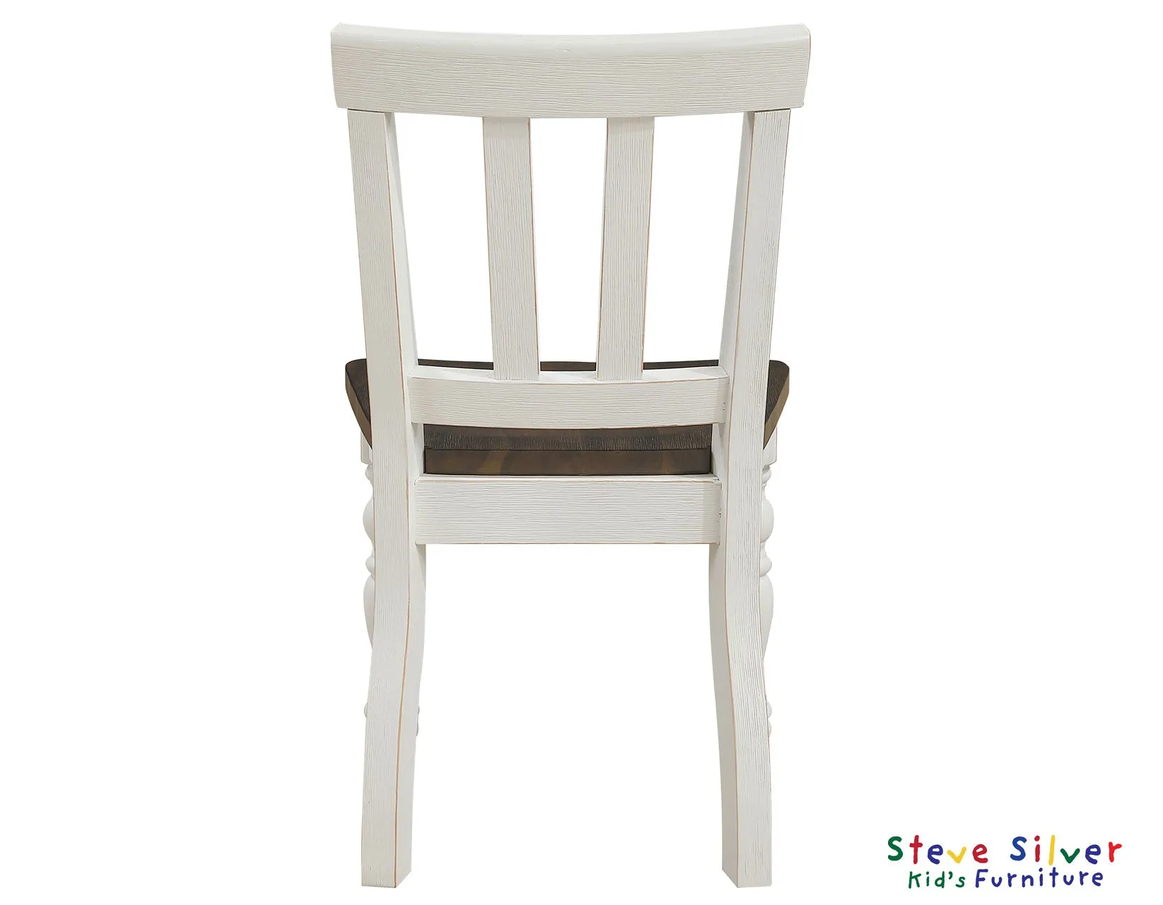 Joanna Mocha/Ivory Solid Wood Kids Dining Side Chair - Image 5