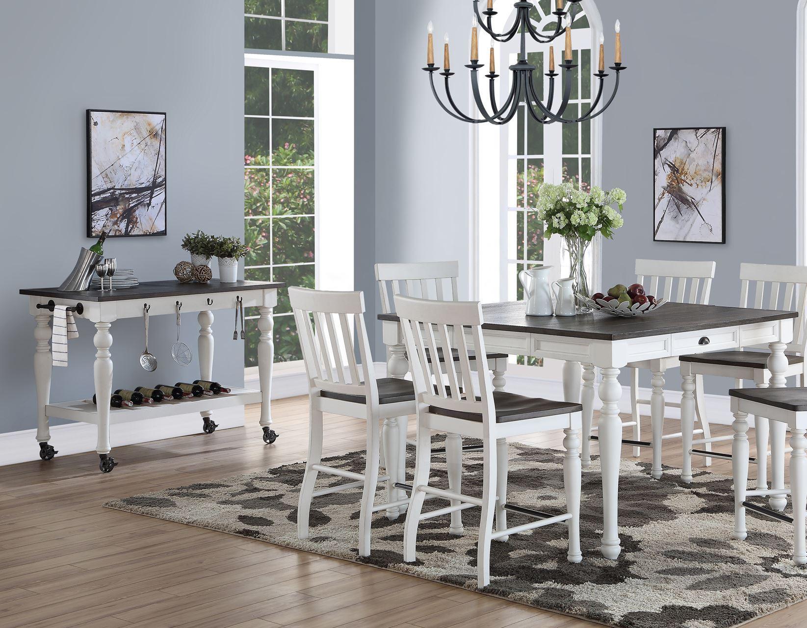 Joanna Two Tone Counter Table w/18″ Leaf - Image 2