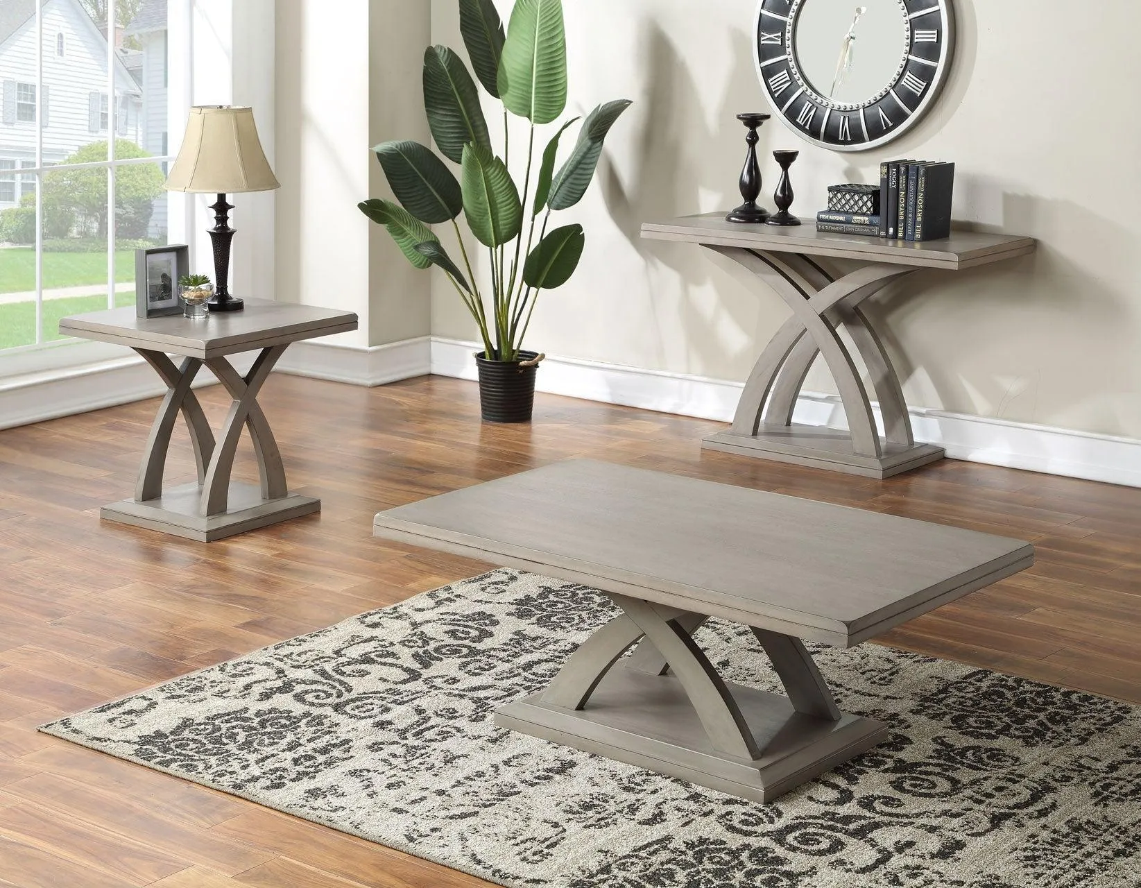 Jocelyn End Table, Grey - Image 4