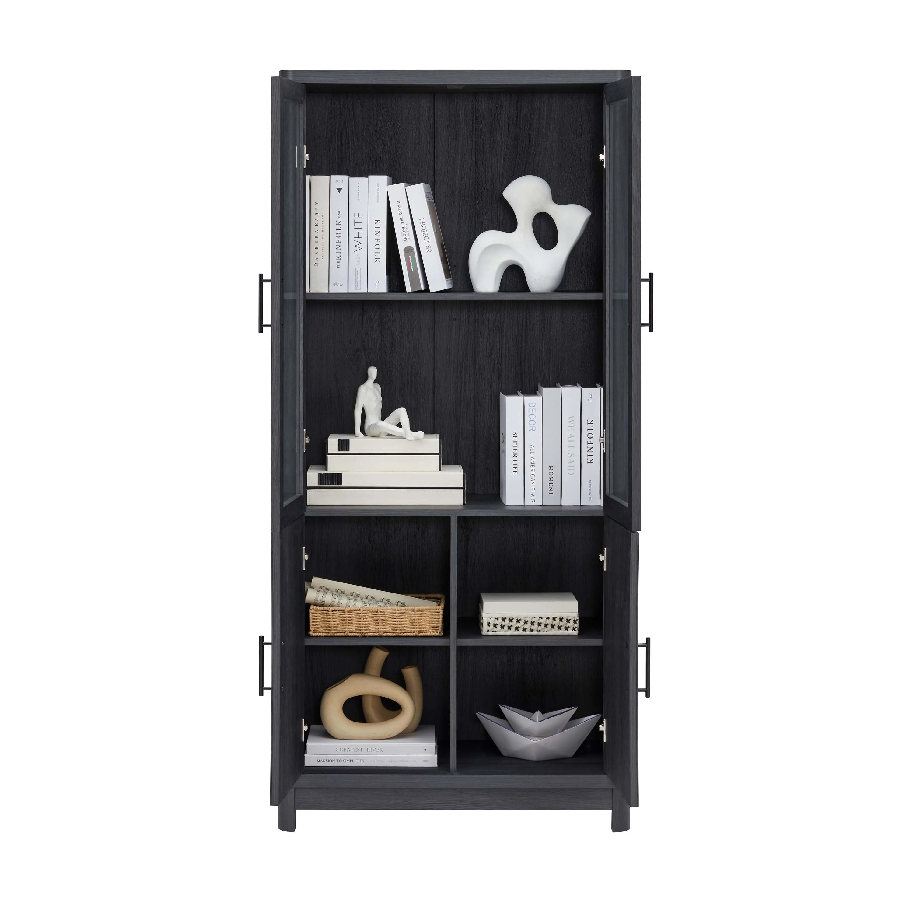 Jodie Bookcase in Charcoal Grey - Image 11
