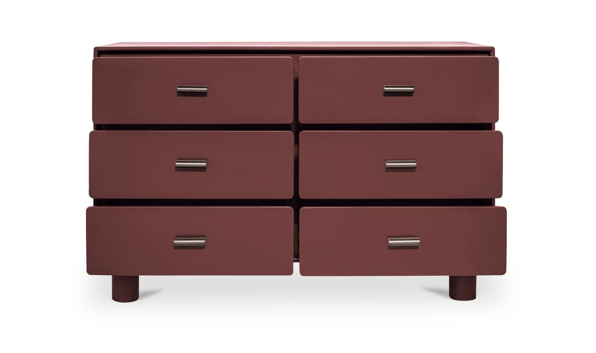 Jolene 6 Drawer Dresser Deep Red - Image 3
