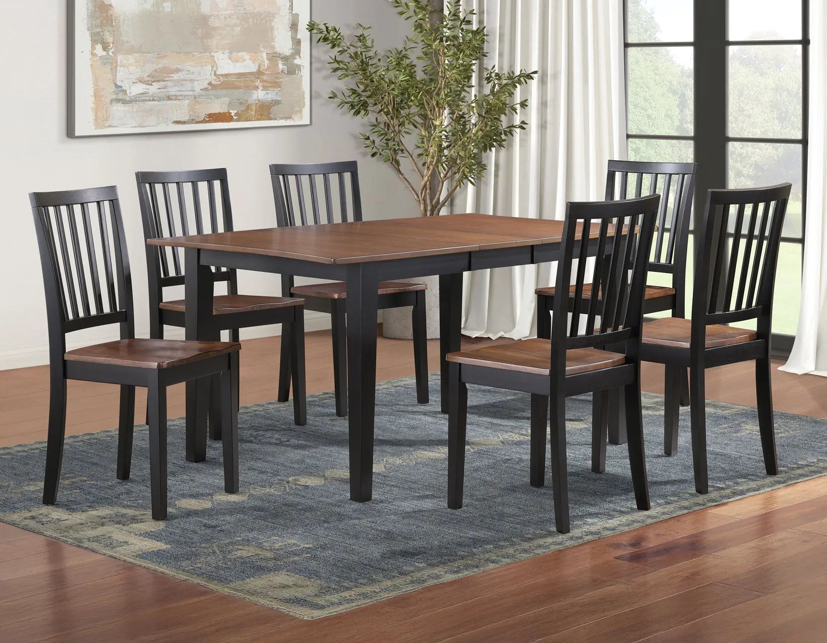 Joplin Walnut/Ebony Solid Wood Dining Chair, Set of 2 - Image 11