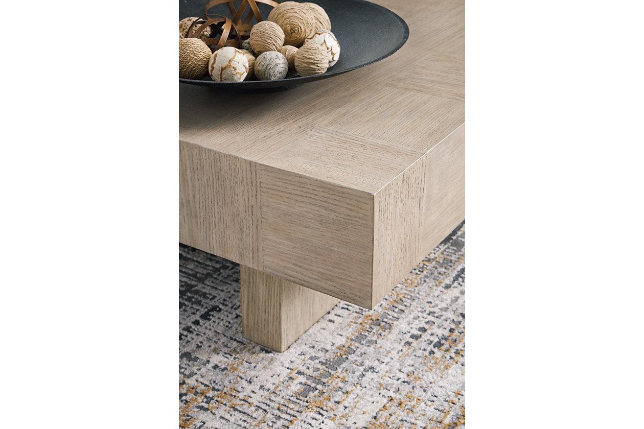 Jorlaina Light Grayish Brown Coffee Table and 2 End Tables - Image 13