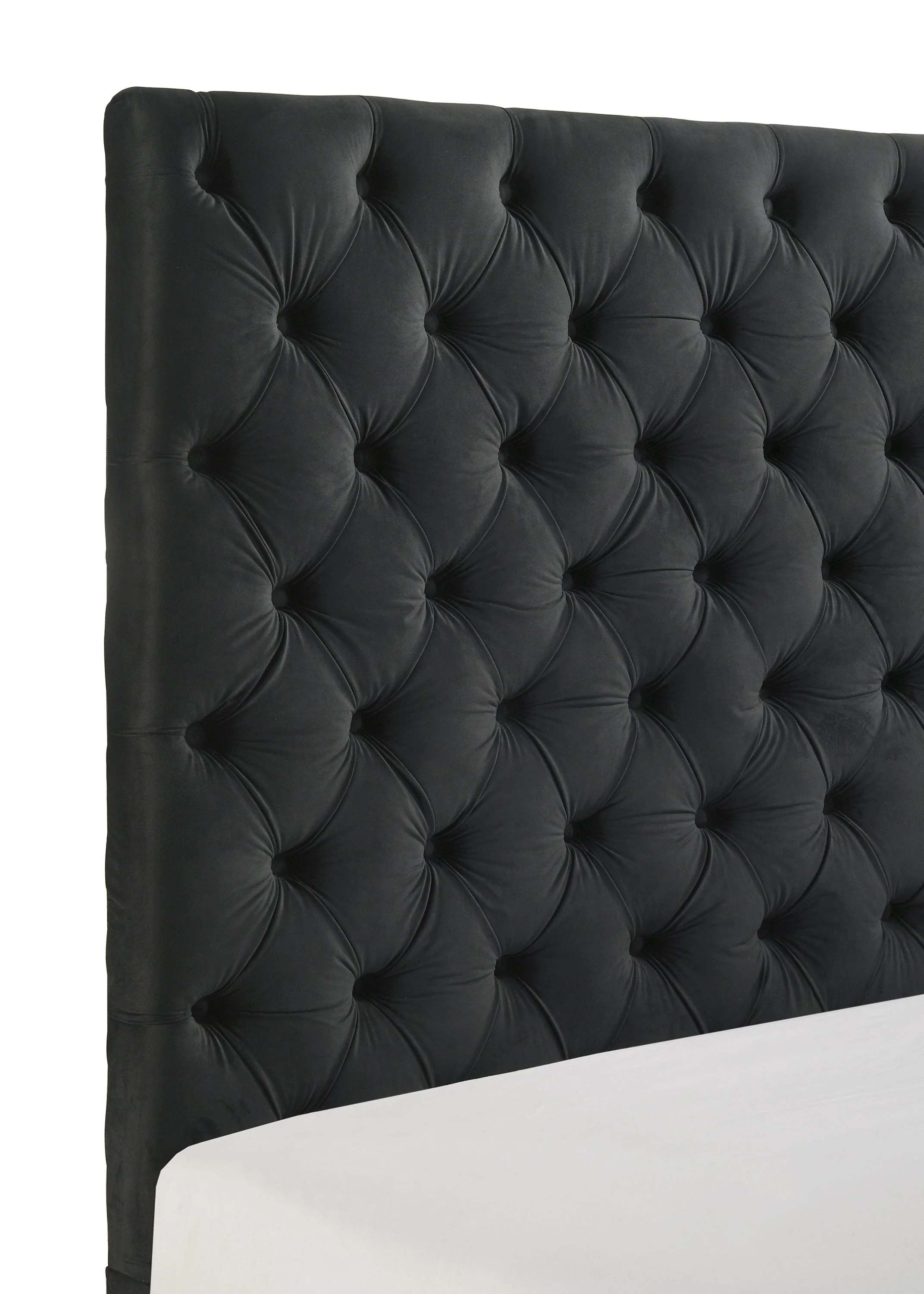 Josephine Black Queen Upholstered Panel Bed with TV Lift - Image 5
