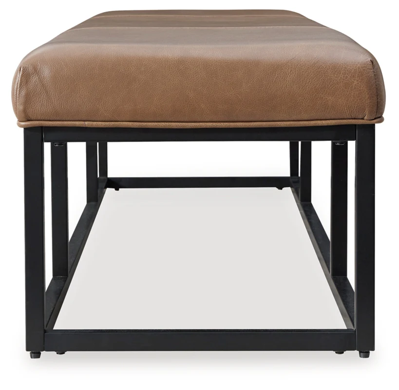 Joston Caramel Accent Bench - Image 4