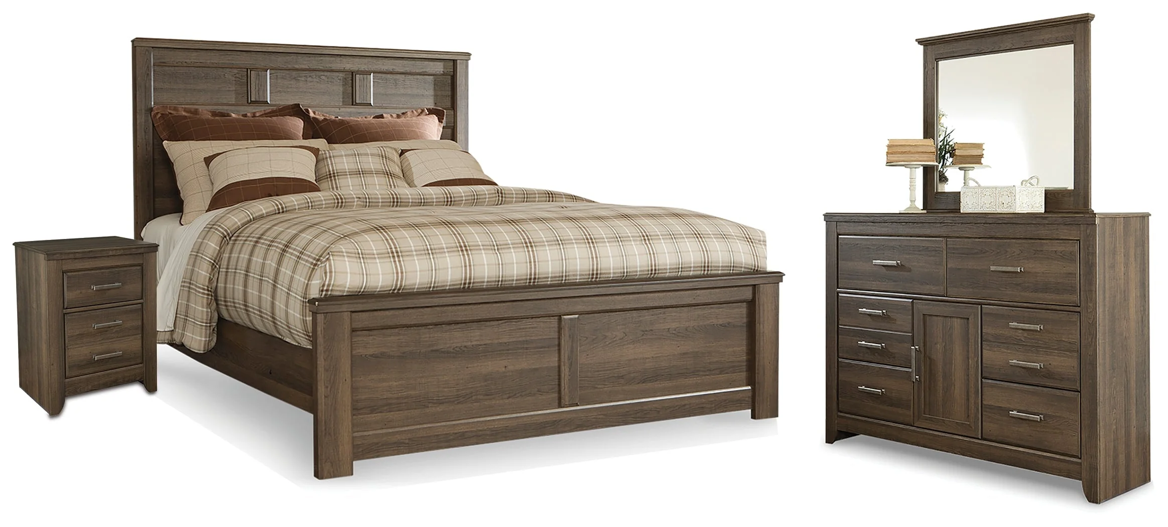 Juararo Dark Brown Panel Bedroom Set - Image 8
